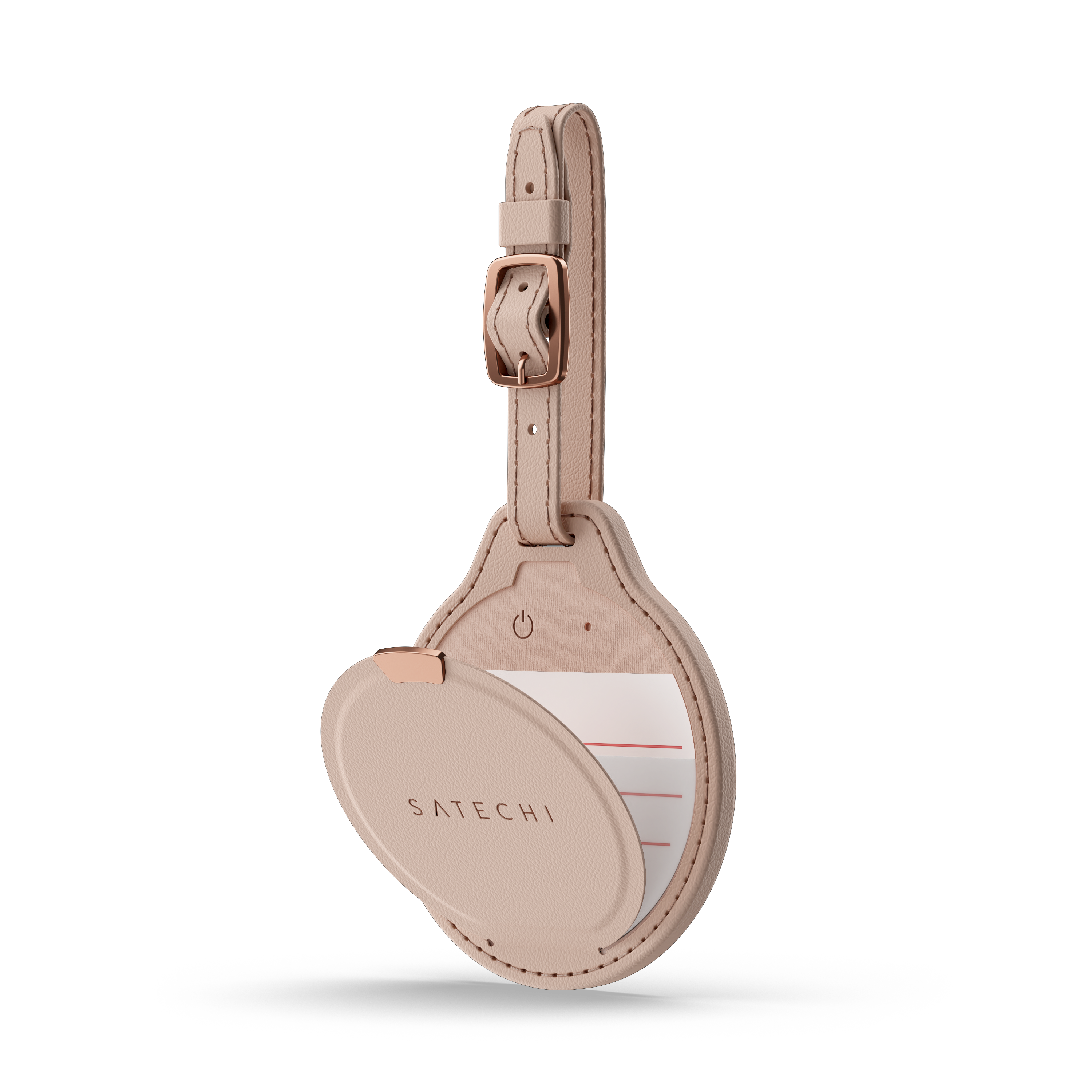Satechi Vegan-Leather FindAll Luggage Tag - Desert Rose