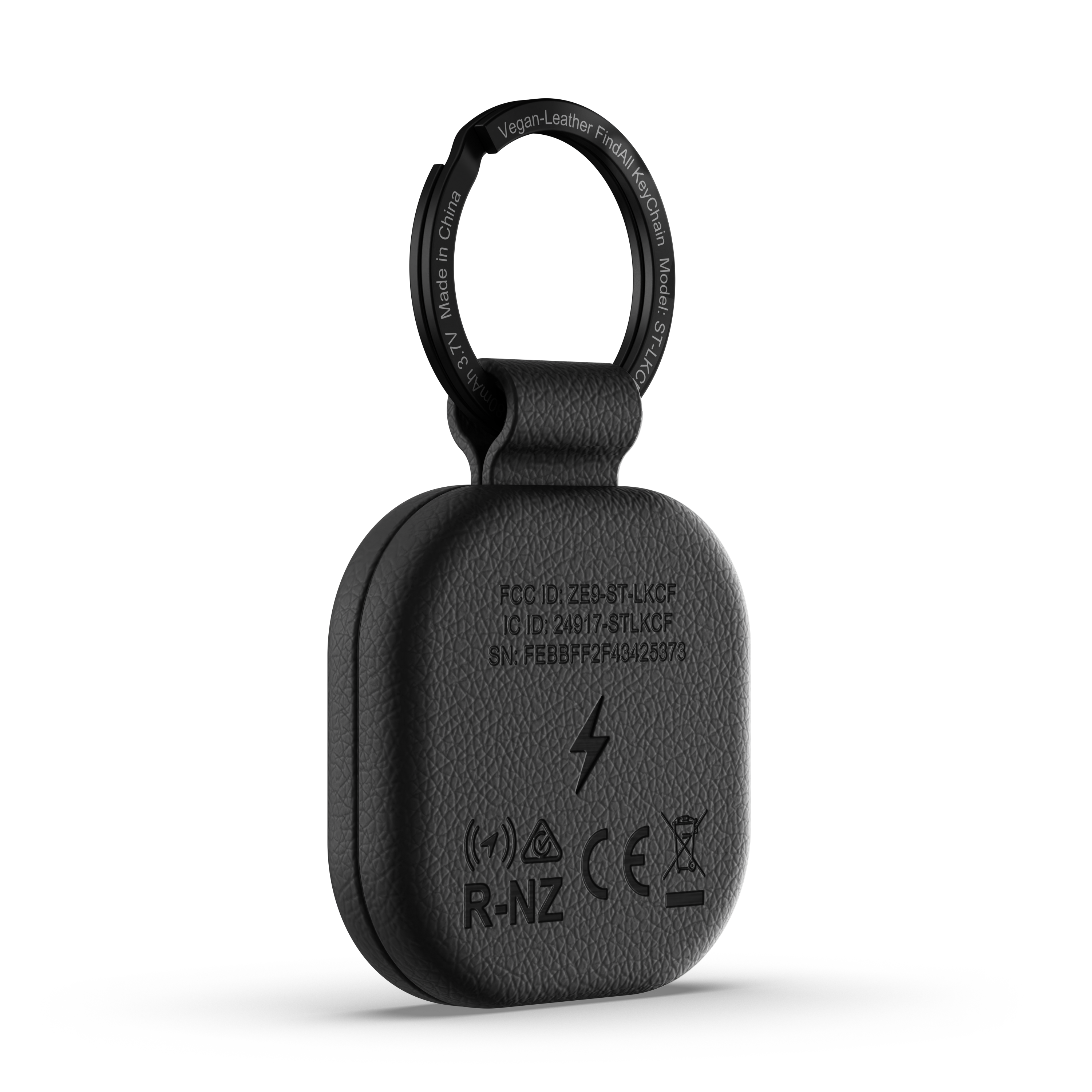 Satechi Vegan-leather Findall Keychain - Black