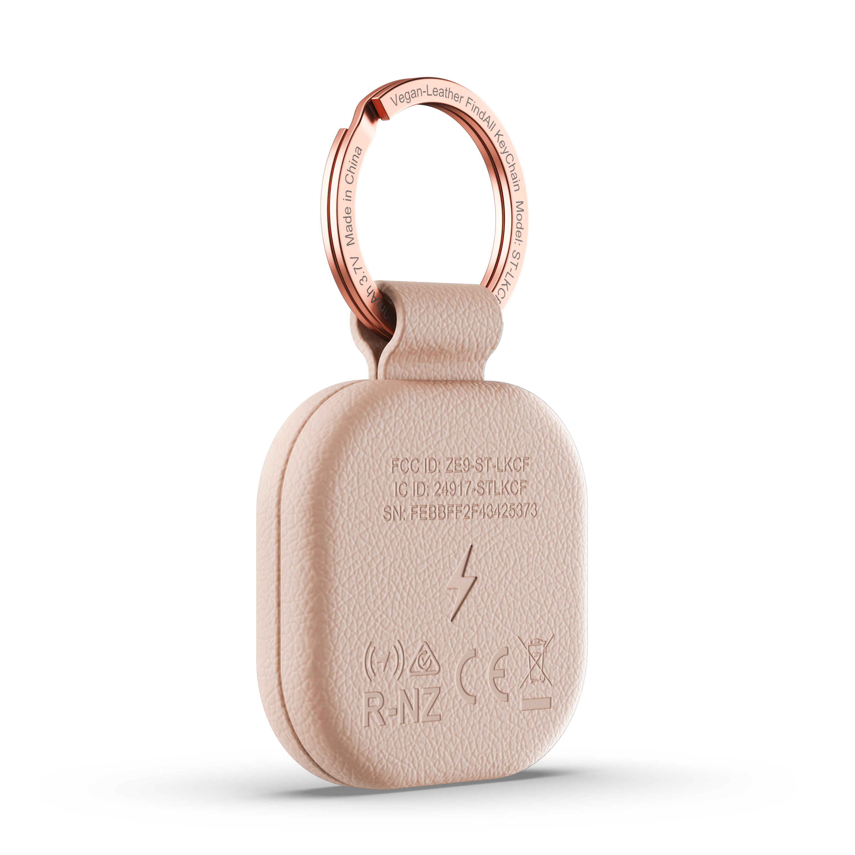 Satechi Vegan-leather Findall Keychain - Desert Rose
