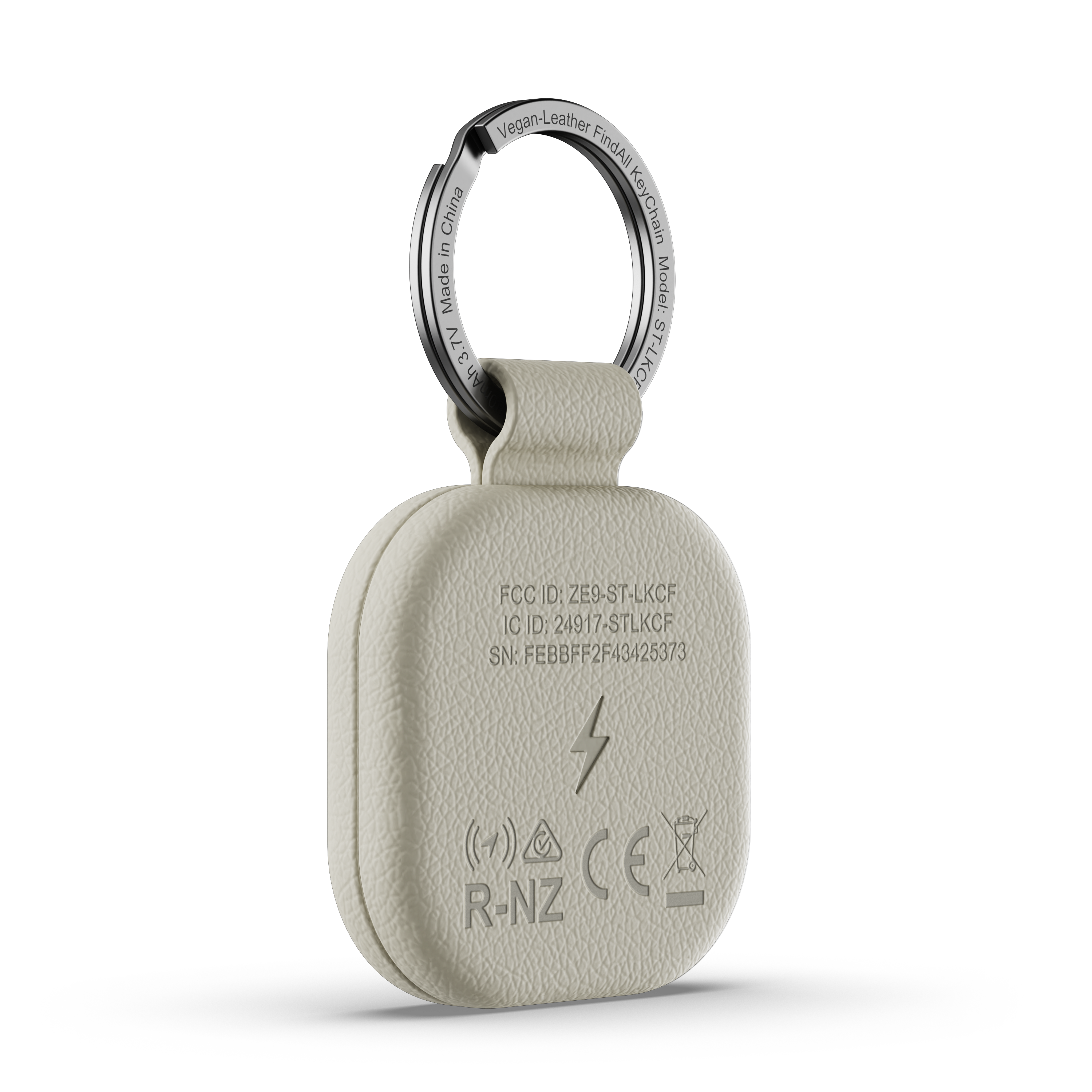 Satechi Vegan-leather Findall Keychain - Sand