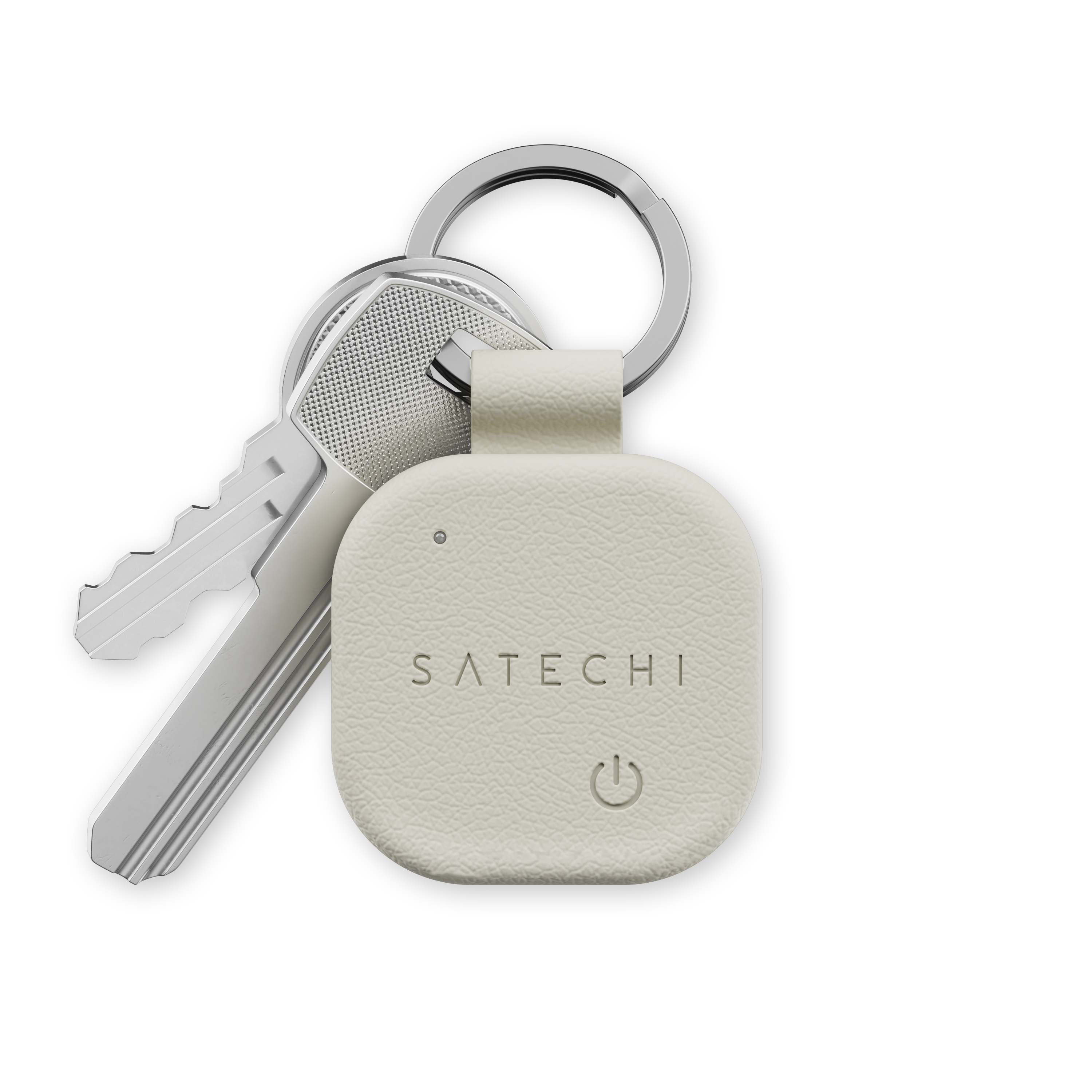 Satechi Vegan-leather Findall Keychain - Sand