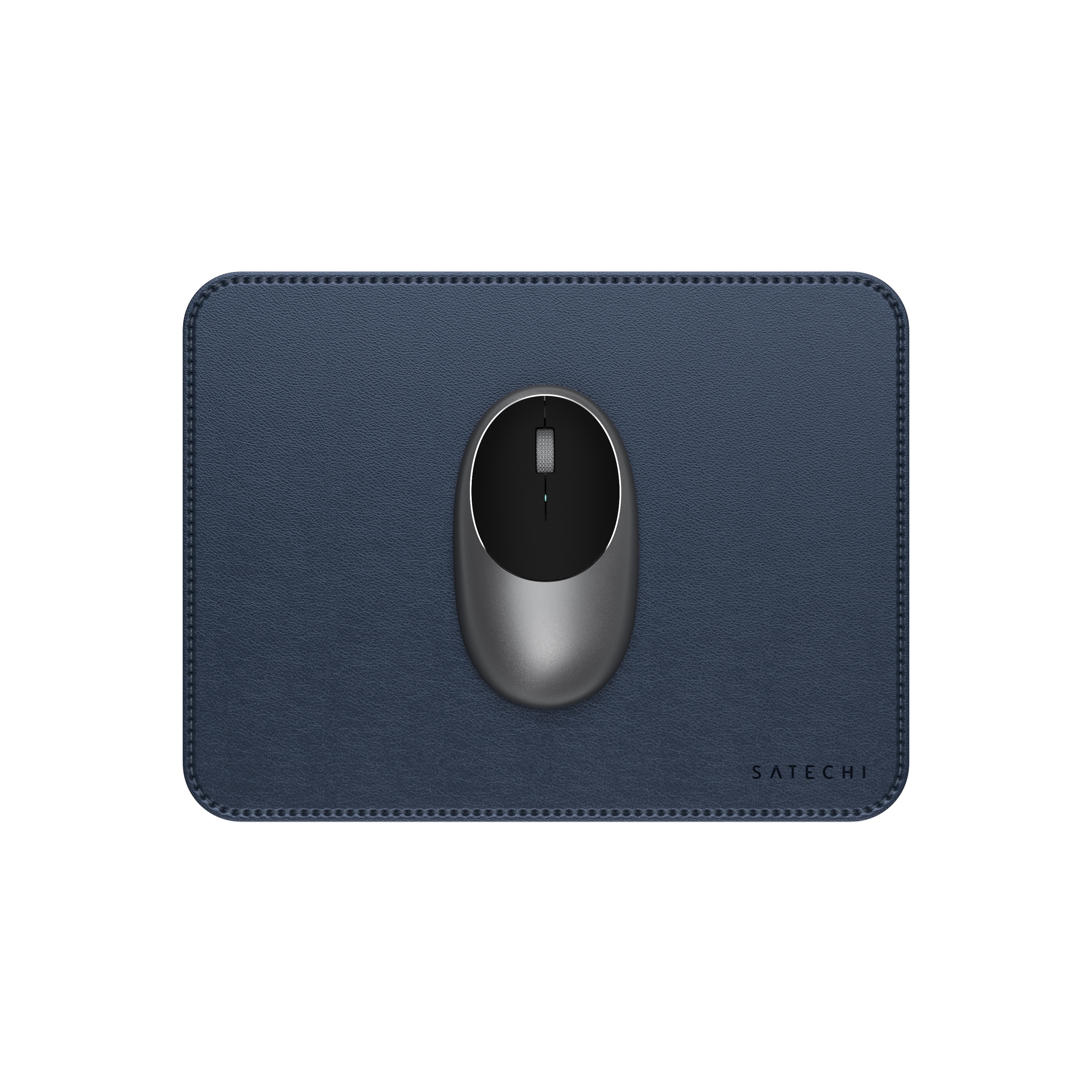 Satechi Vegan-Leather Premium Mouse Pad - Blue