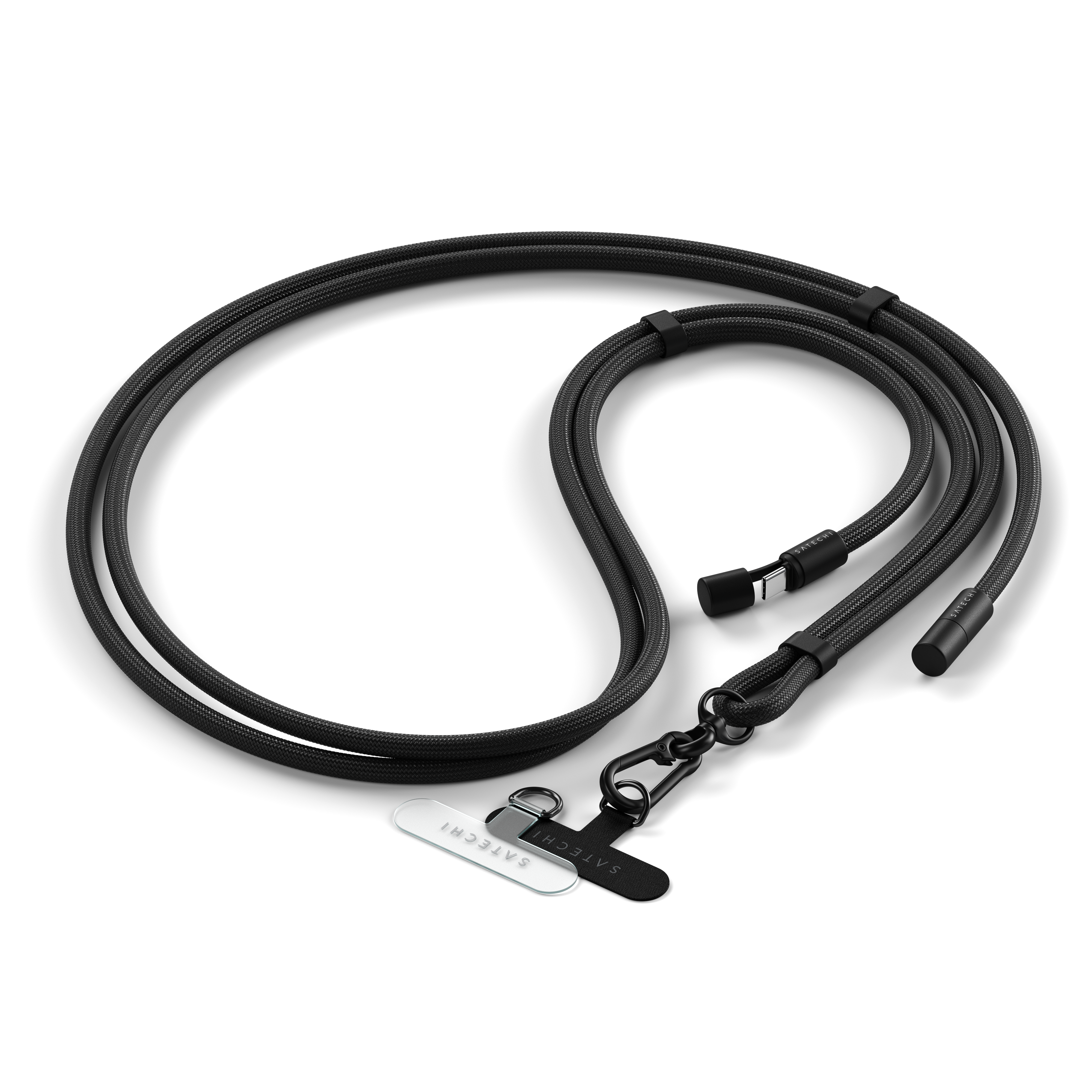 Satechi OntheGo Crossbody Lanyard Cable - Black
