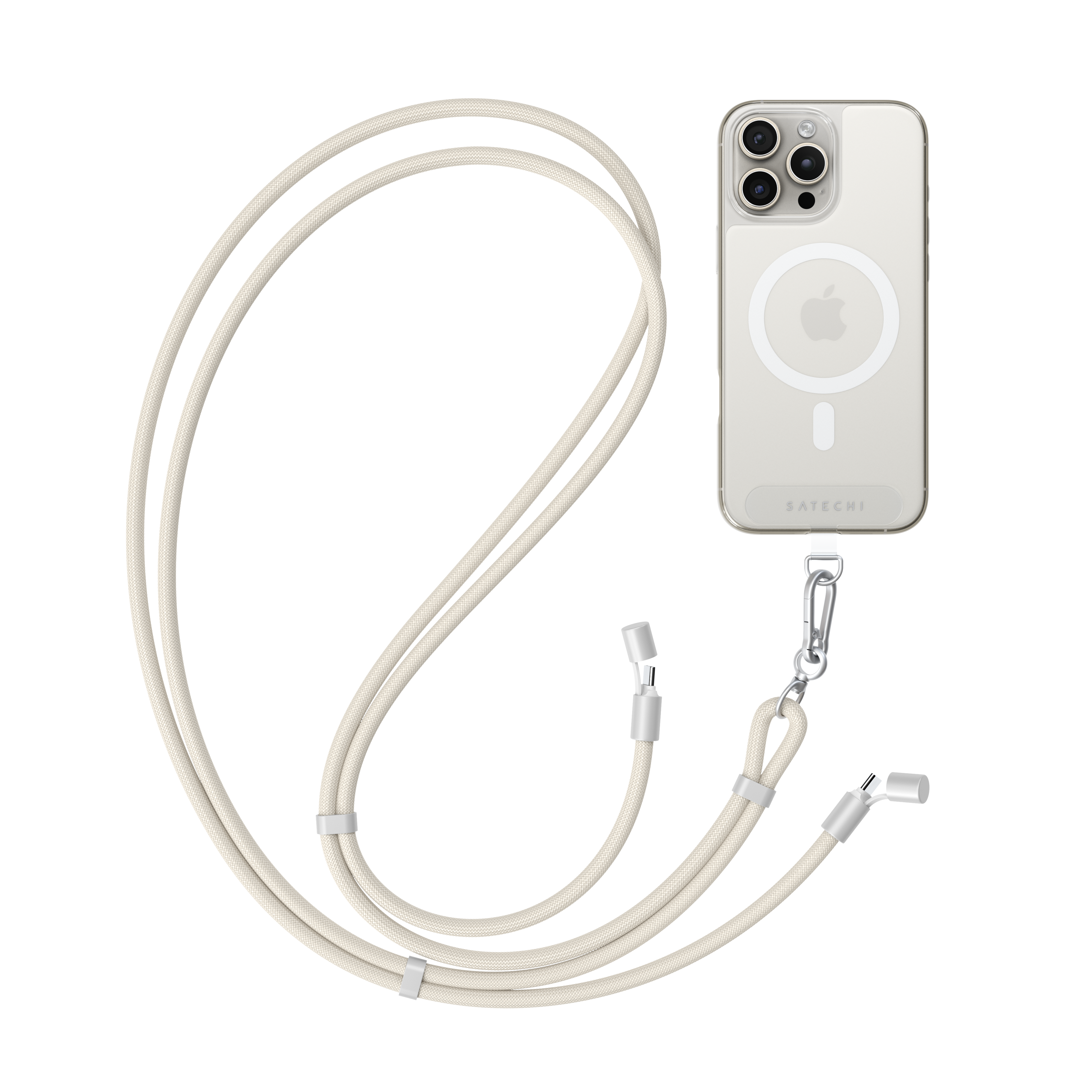 Satechi OntheGo Crossbody Lanyard Cable - Sand