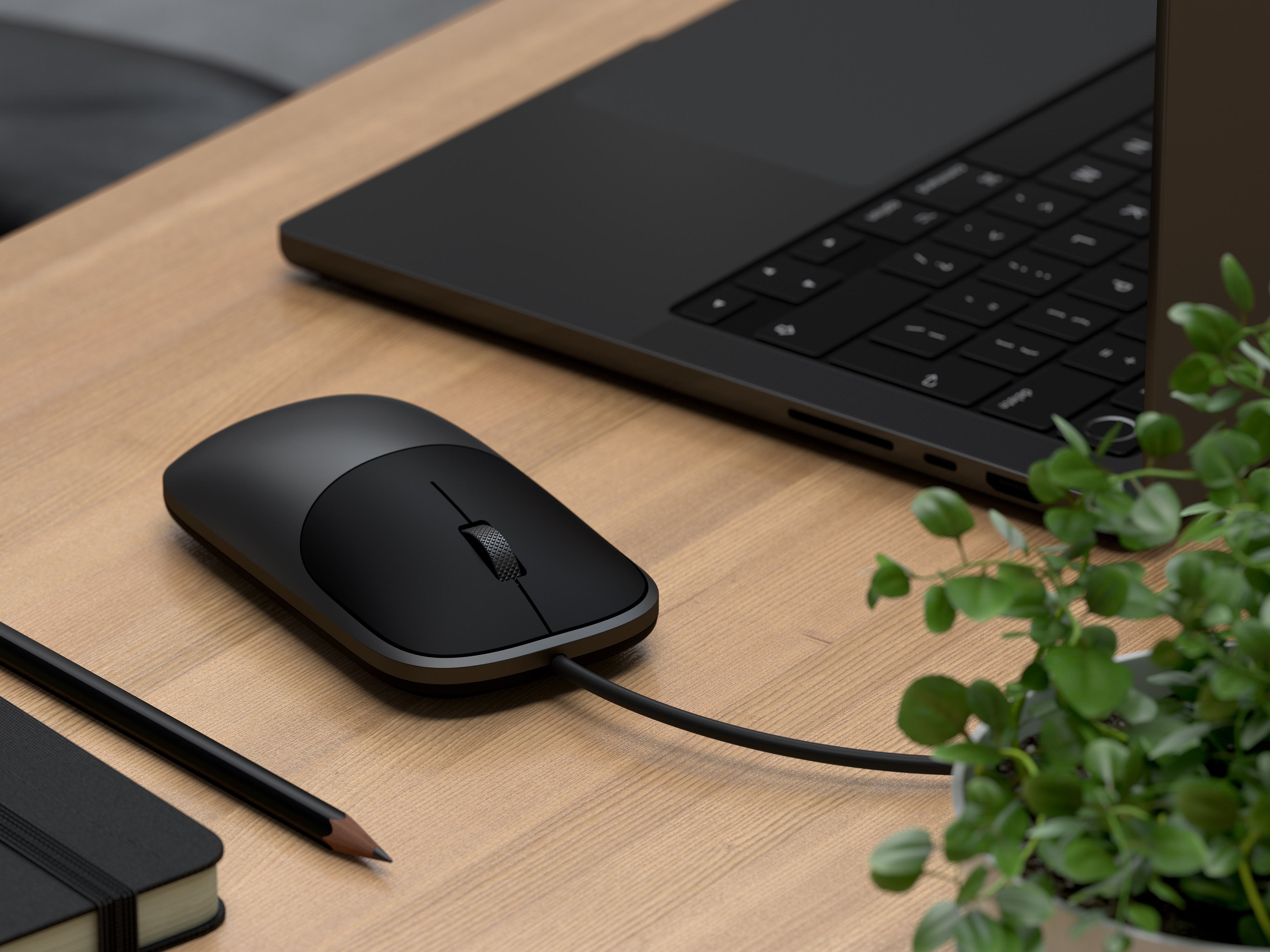 Satechi Slim LX Wired Mouse - Space Black [8]