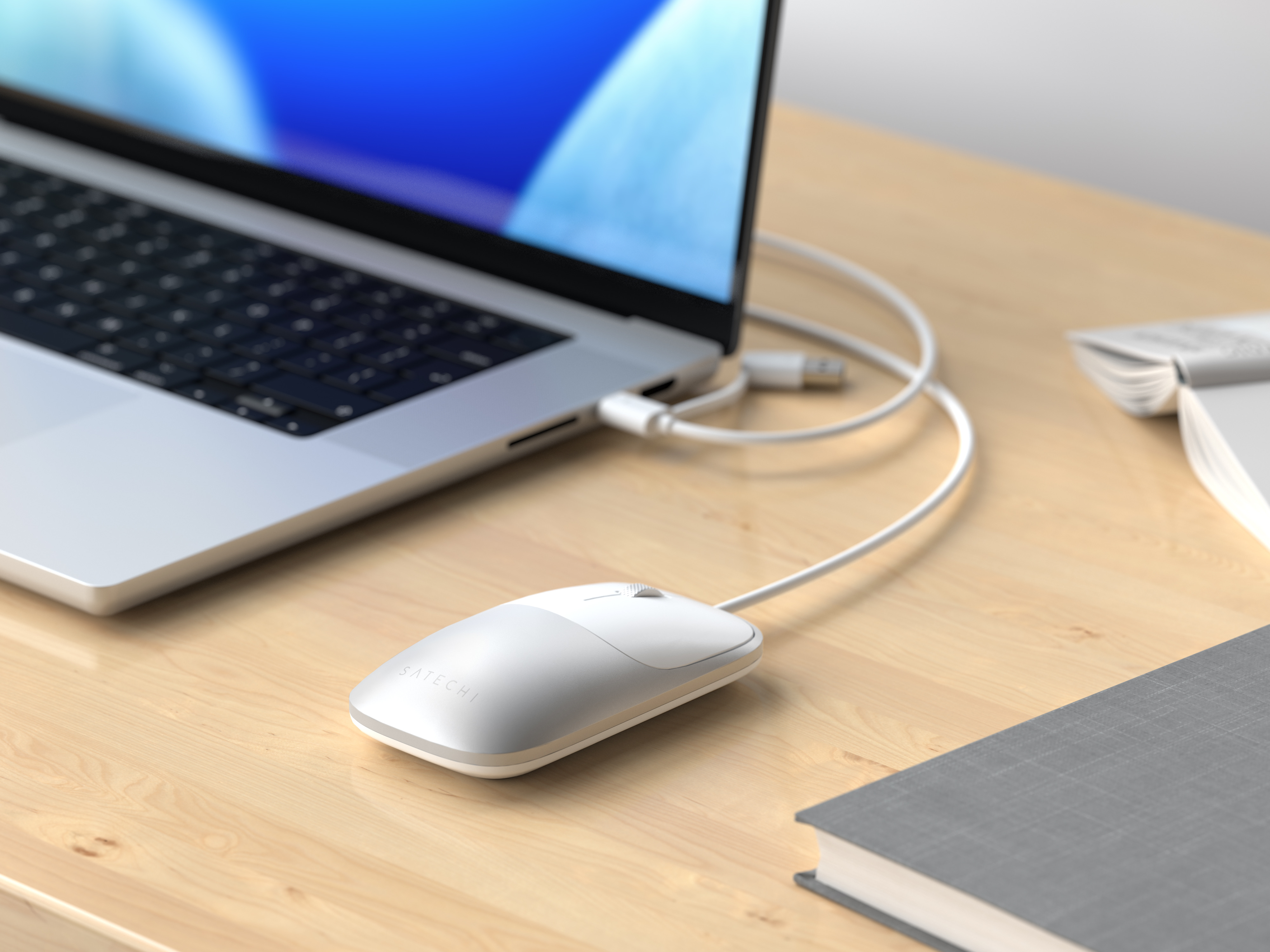 Satechi Slim LX Wired Mouse - Silver [5]