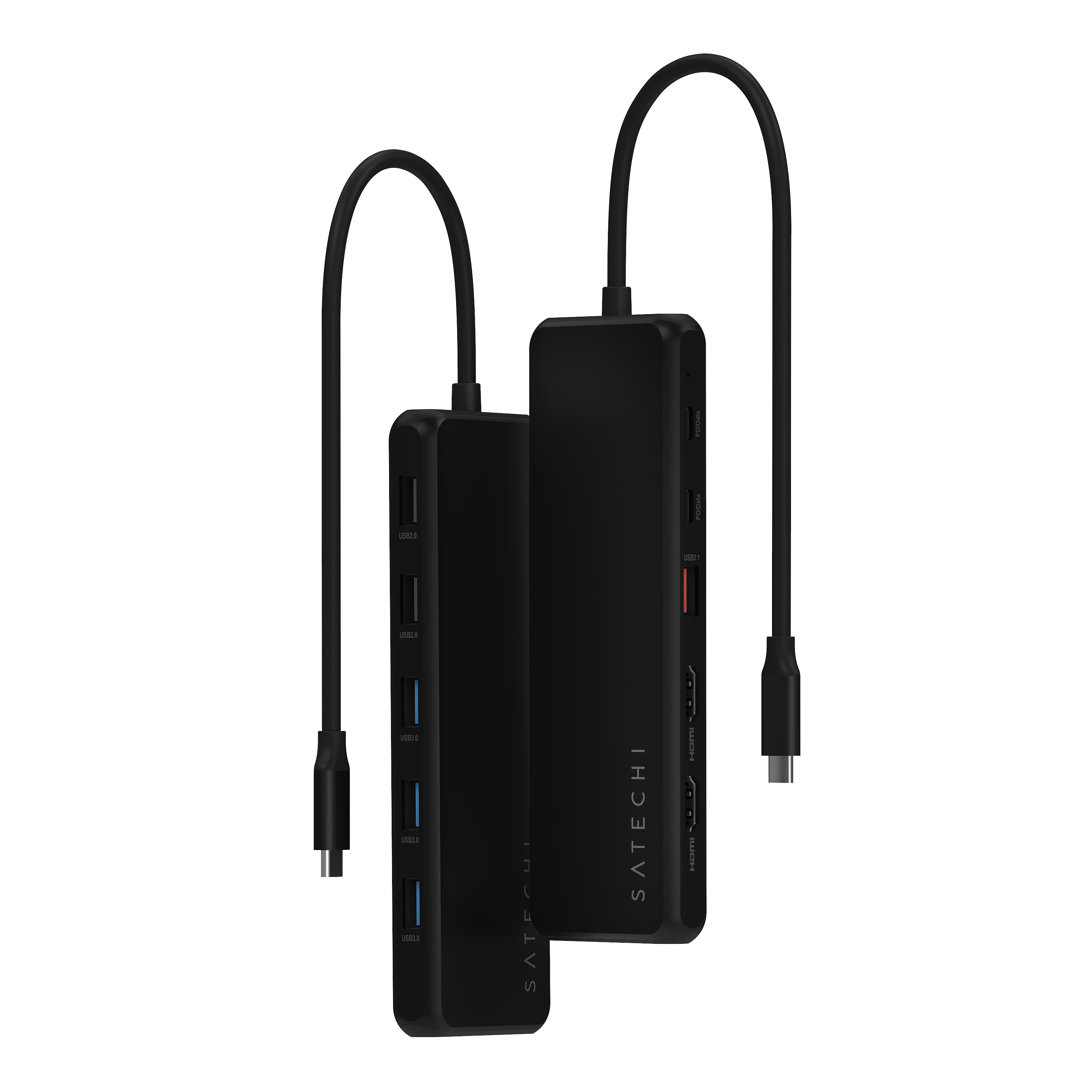 Satechi 13-in-1 USB-C Triple Display Multiport Adapter - Black