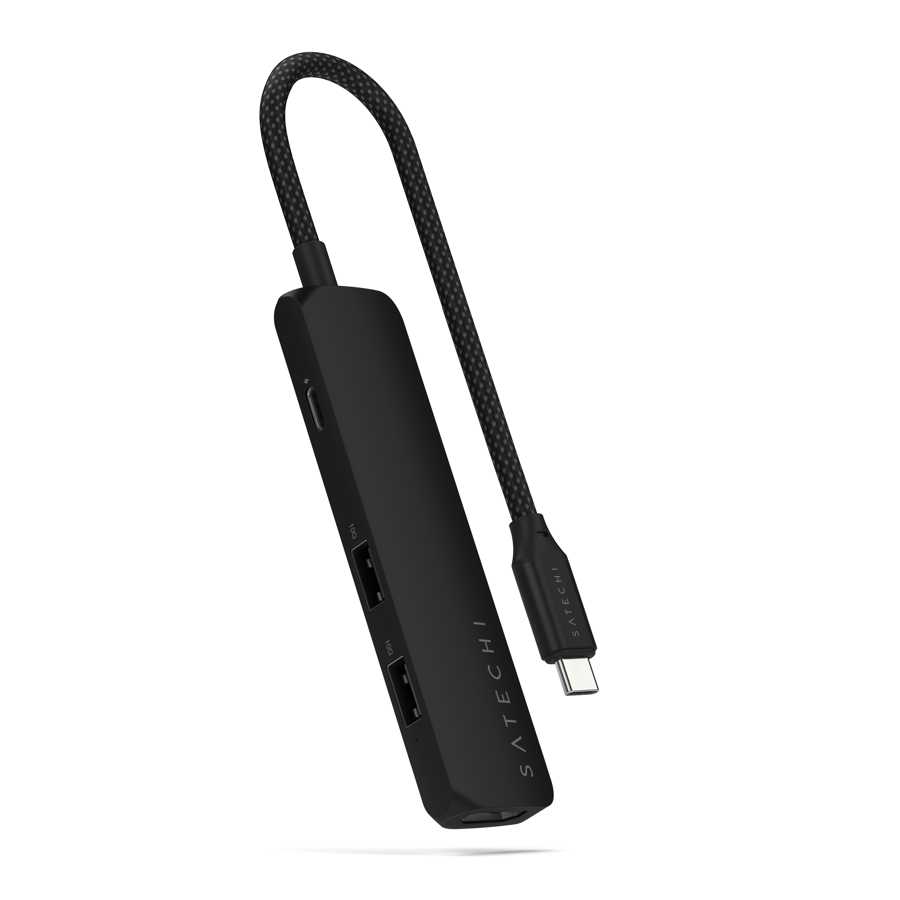 Satechi 4-in-1 USB-C Slim Multiport Adapter 4K - Black