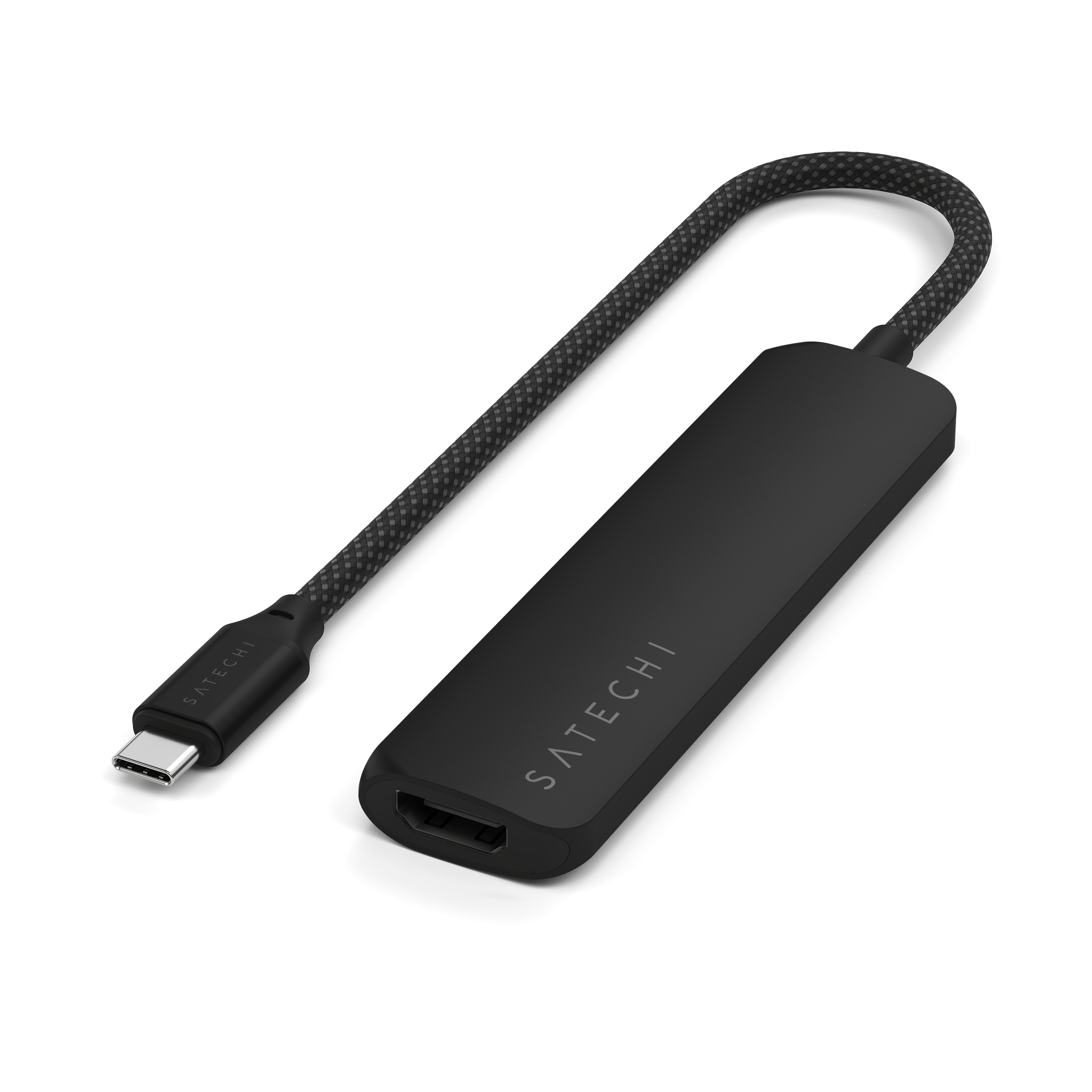 Satechi 4-in-1 USB-C Slim Multiport Adapter 4K - Black
