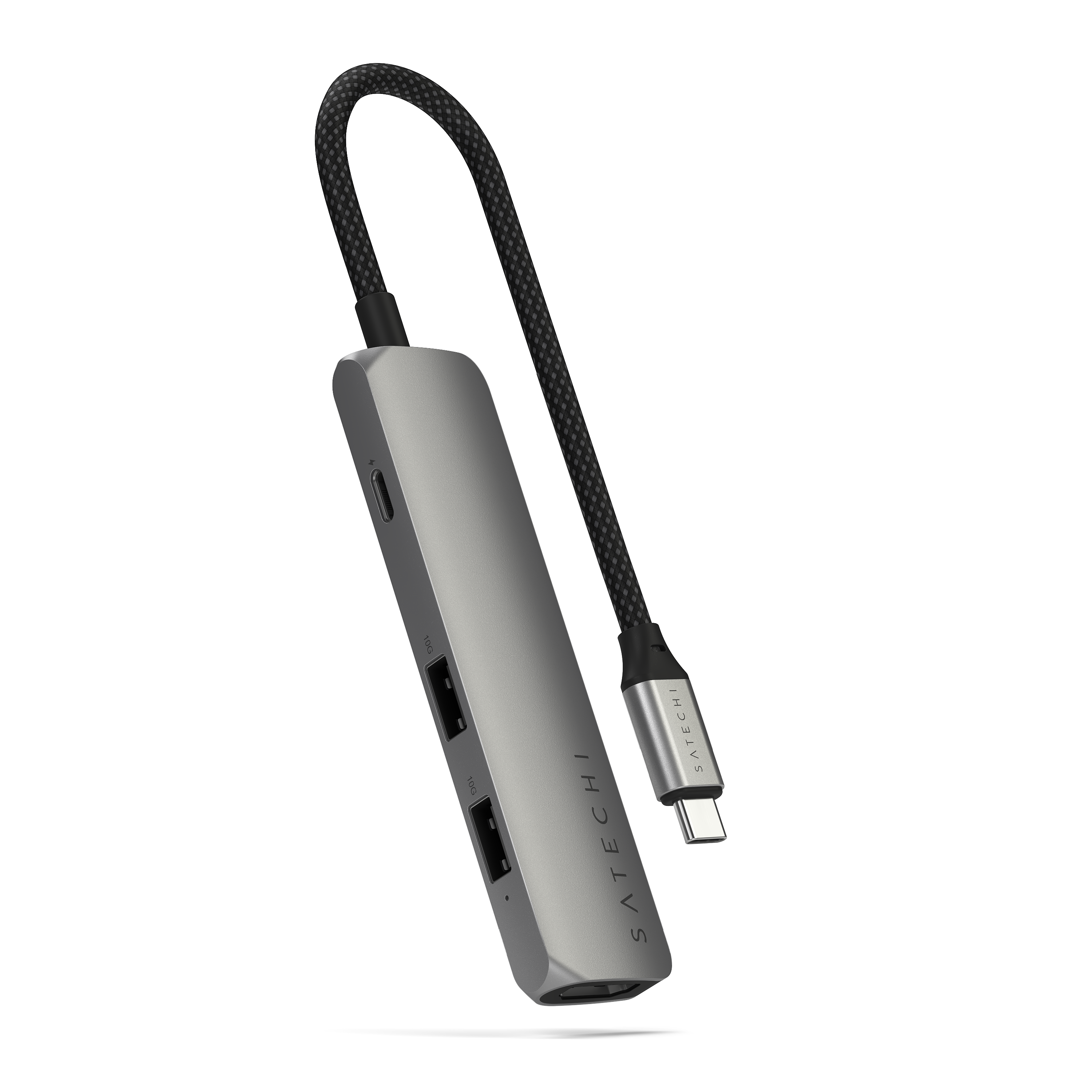 Satechi 4-in-1 USB-C Slim Multiport Adapter 4K - Space Grey
