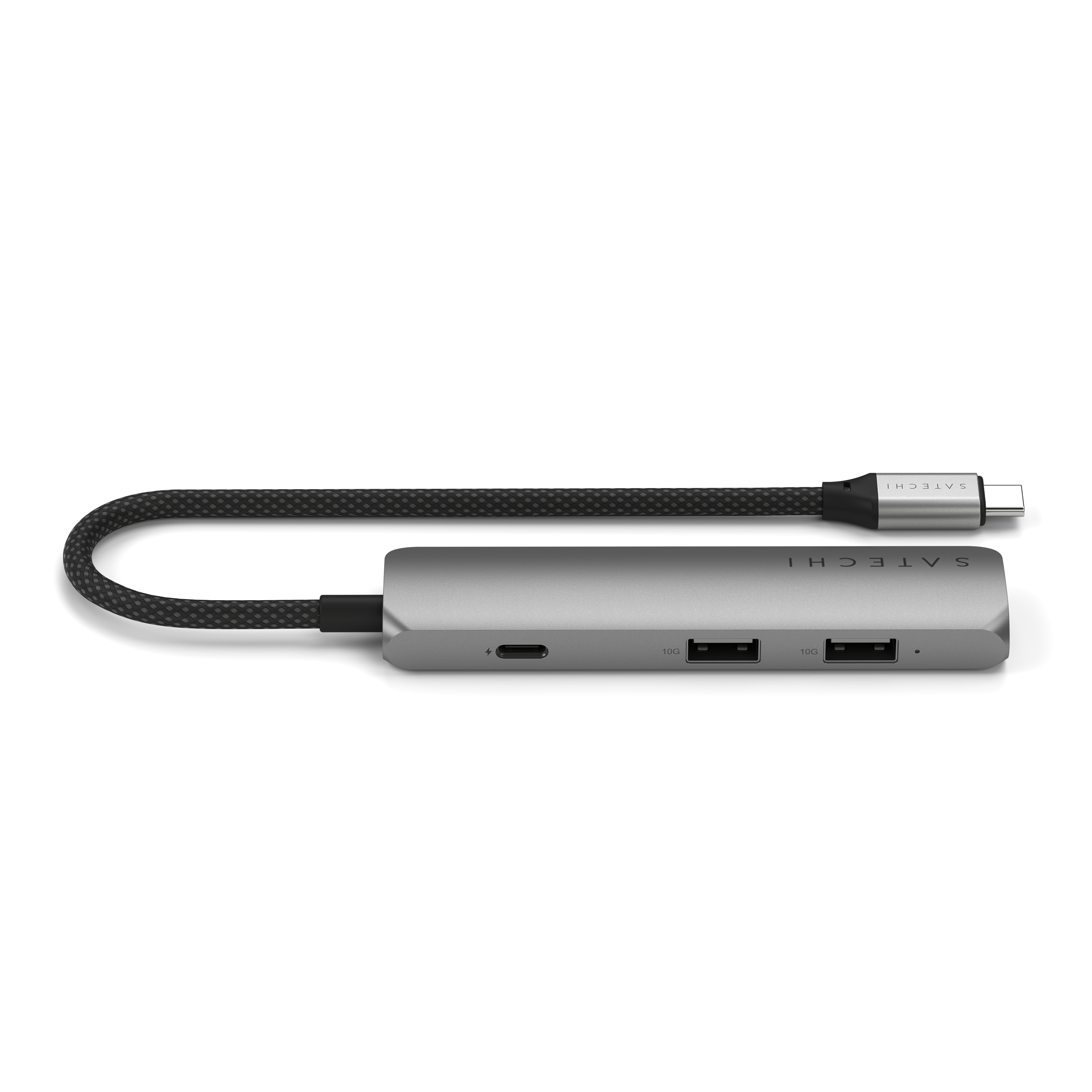 Satechi 4-in-1 USB-C Slim Multiport Adapter 4K - Space Grey