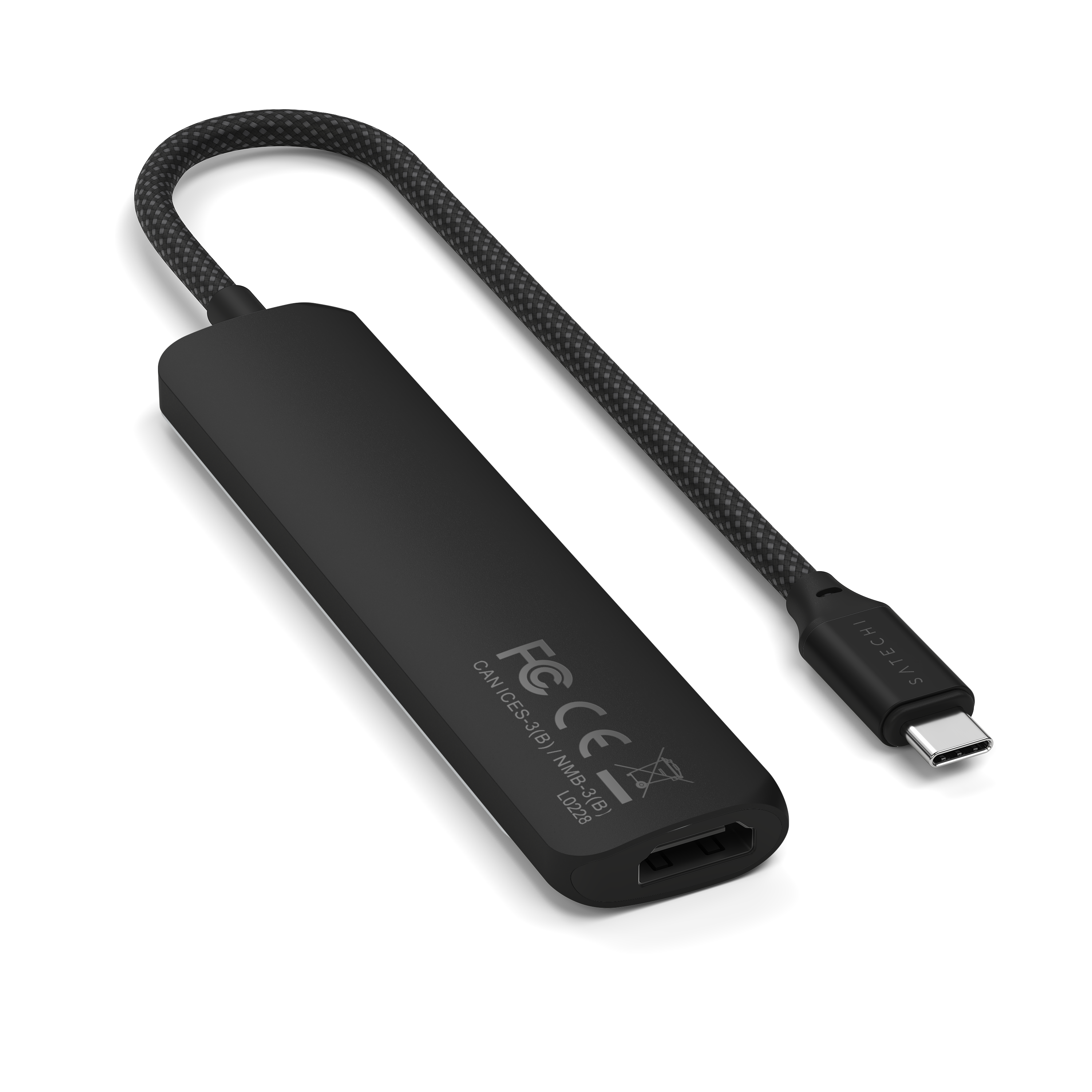 Satechi 6-in-1 USB-C Slim Multiport Adapter - Black