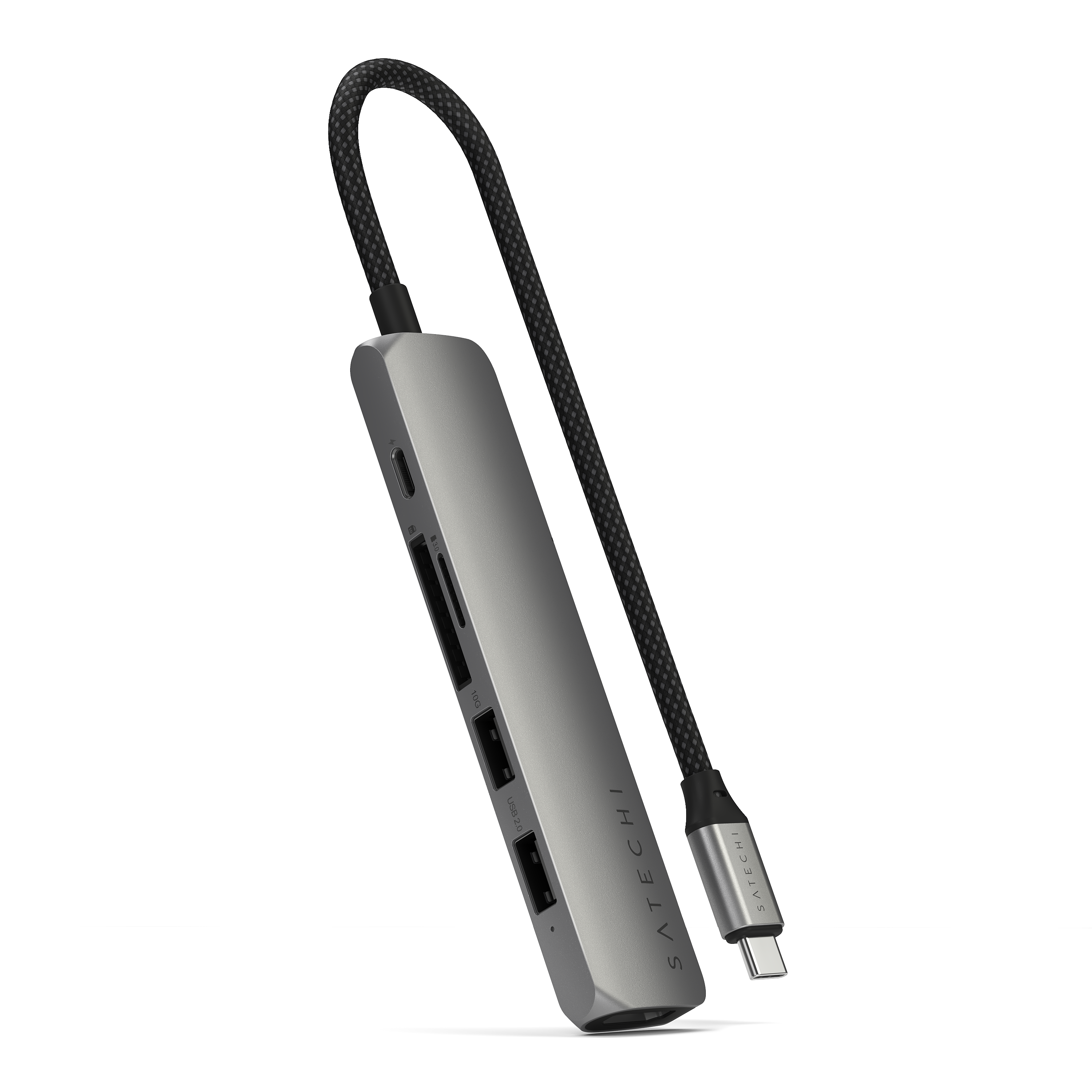 Satechi 6-in-1 USB-C Slim Multiport Adapter - Space Grey