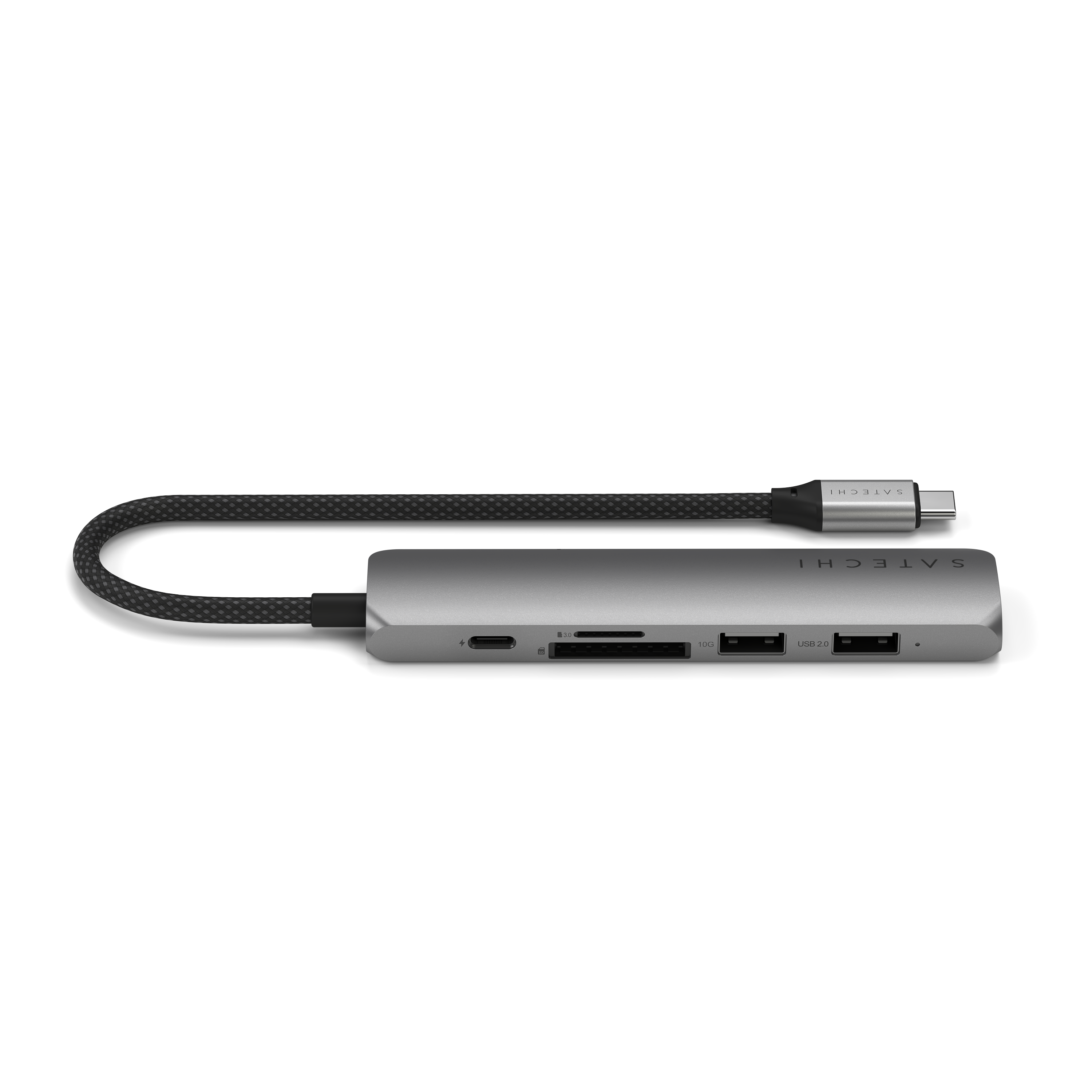 Satechi 6-in-1 USB-C Slim Multiport Adapter - Space Grey