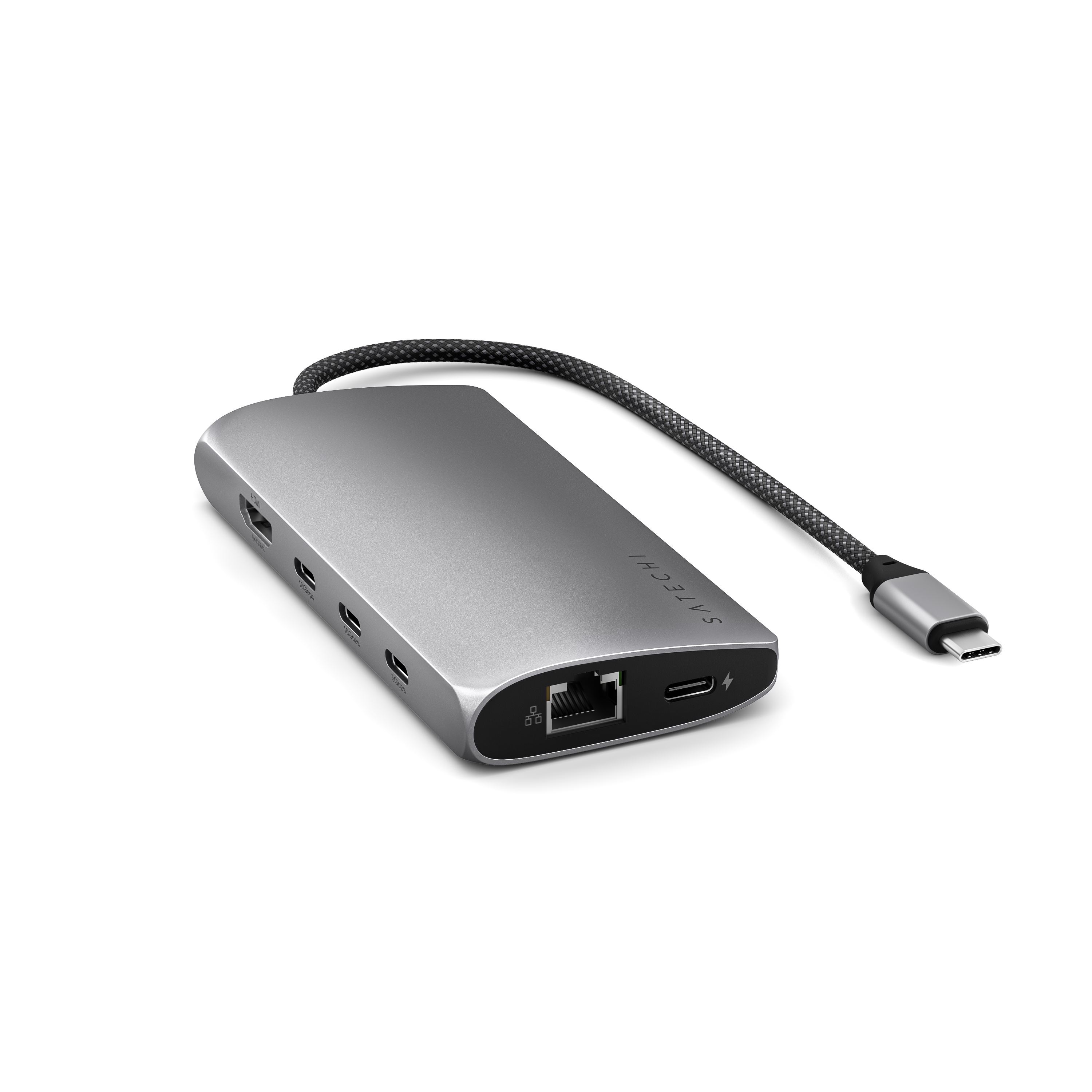 Satechi USB-C MultiPort Adapter 8K with Ethernet V3 - Space Gray