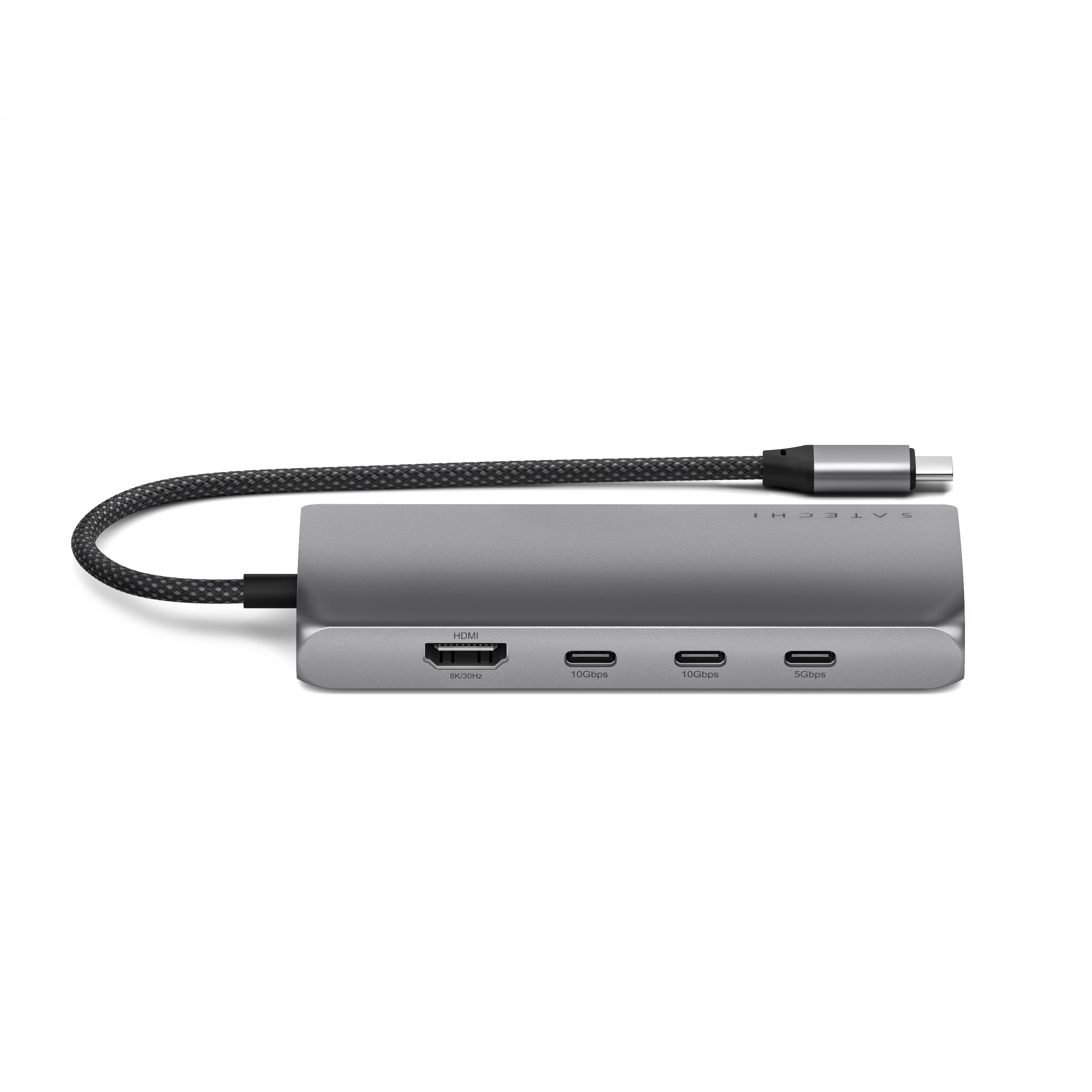 Satechi USB-C MultiPort Adapter 8K with Ethernet V3 - Space Gray