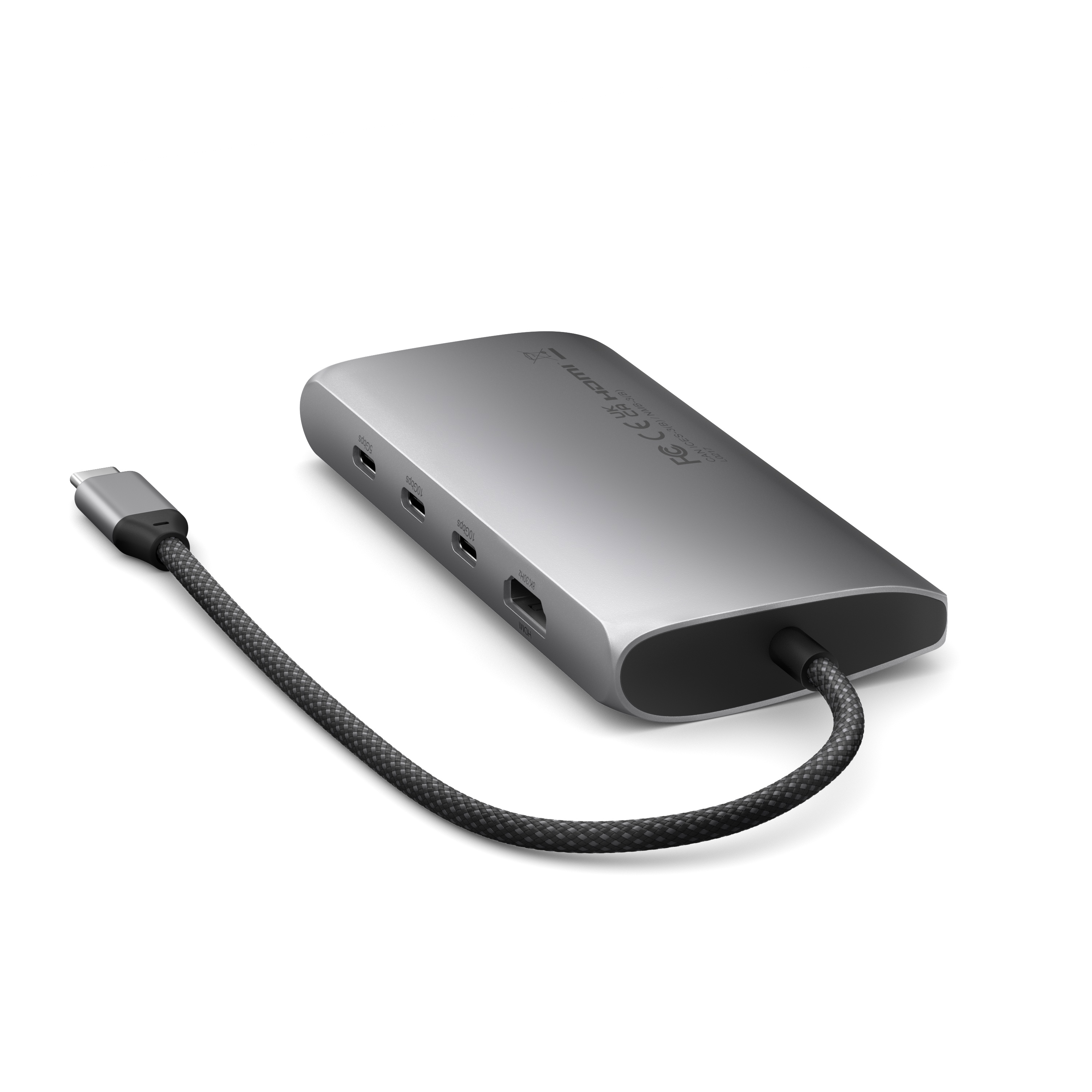 Satechi USB-C MultiPort Adapter 8K with Ethernet V3 - Space Gray