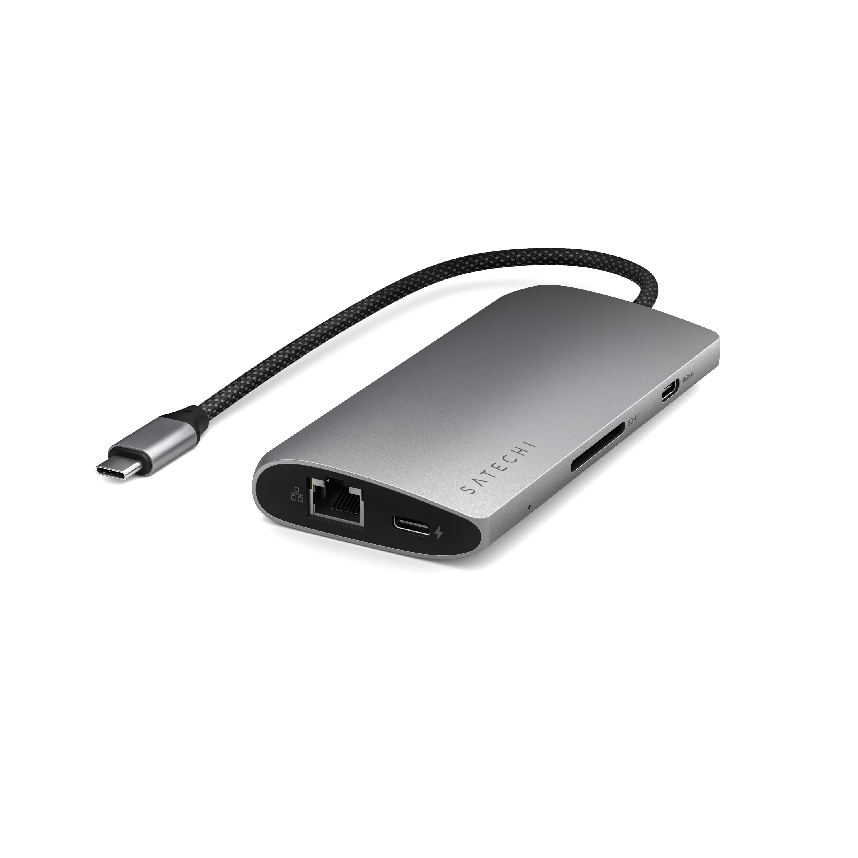 Satechi USB-C MultiPort Adapter 8K with Ethernet V3 - Space Gray