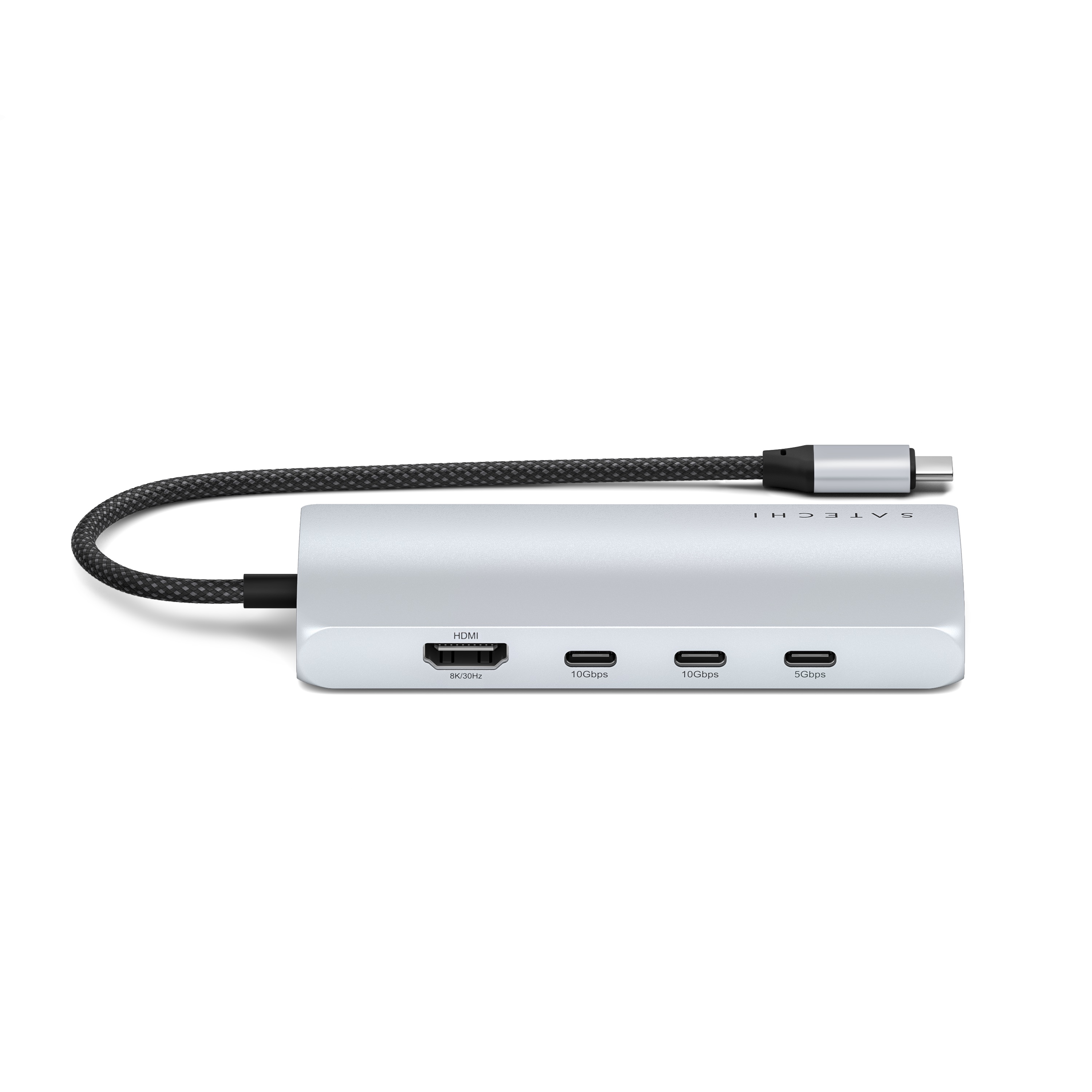 Satechi USB-C MultiPort Adapter 8K with Ethernet V3 - Silver