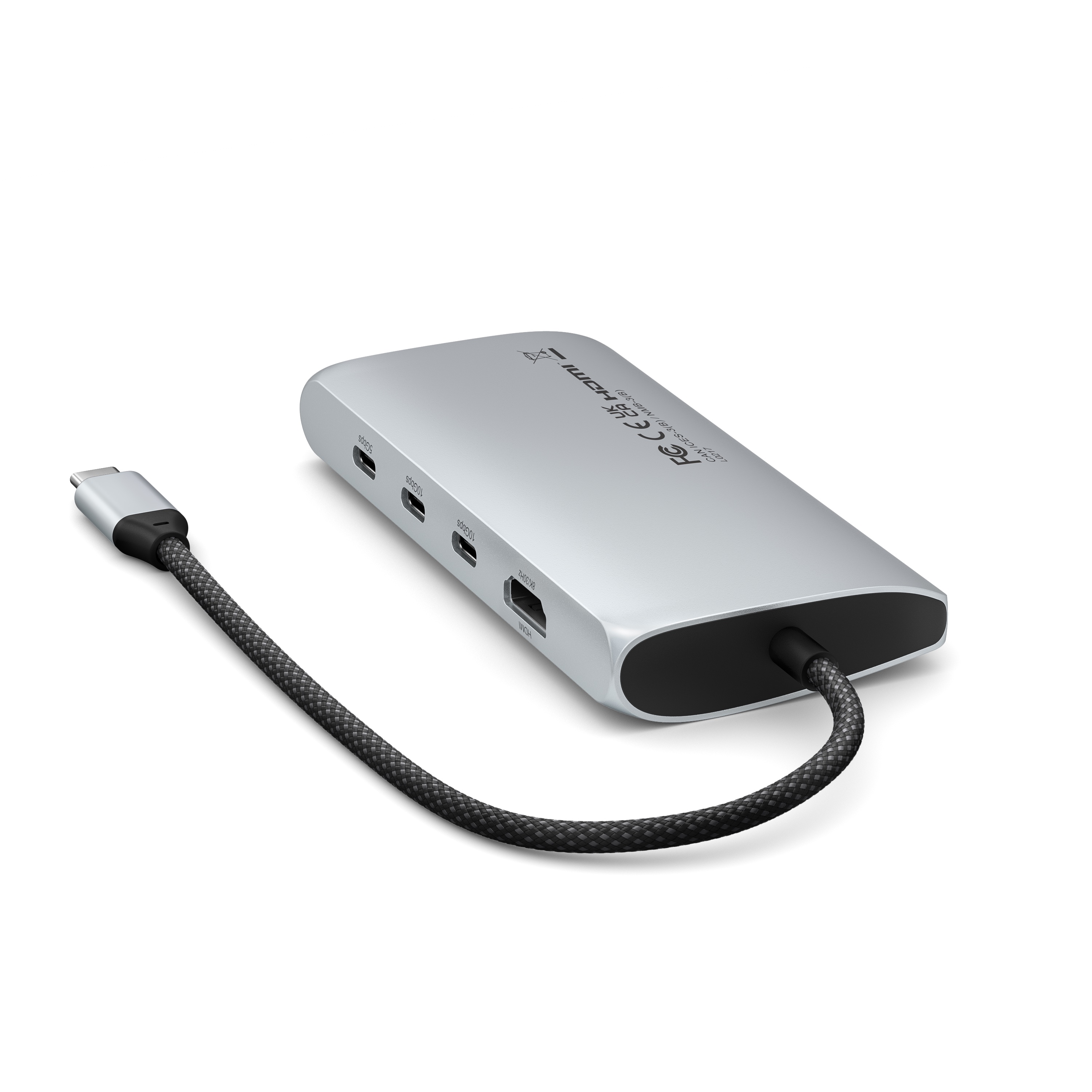 Satechi USB-C MultiPort Adapter 8K with Ethernet V3 - Silver