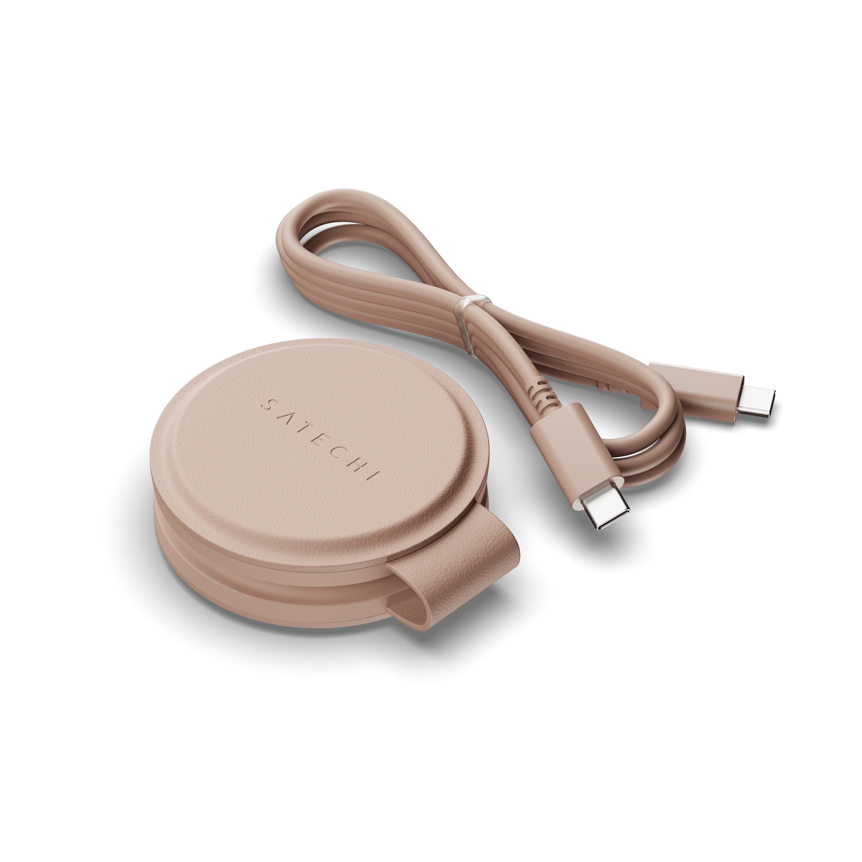 Satechi OntheGo 2-in-1 Wireless Charger - Desert Rose