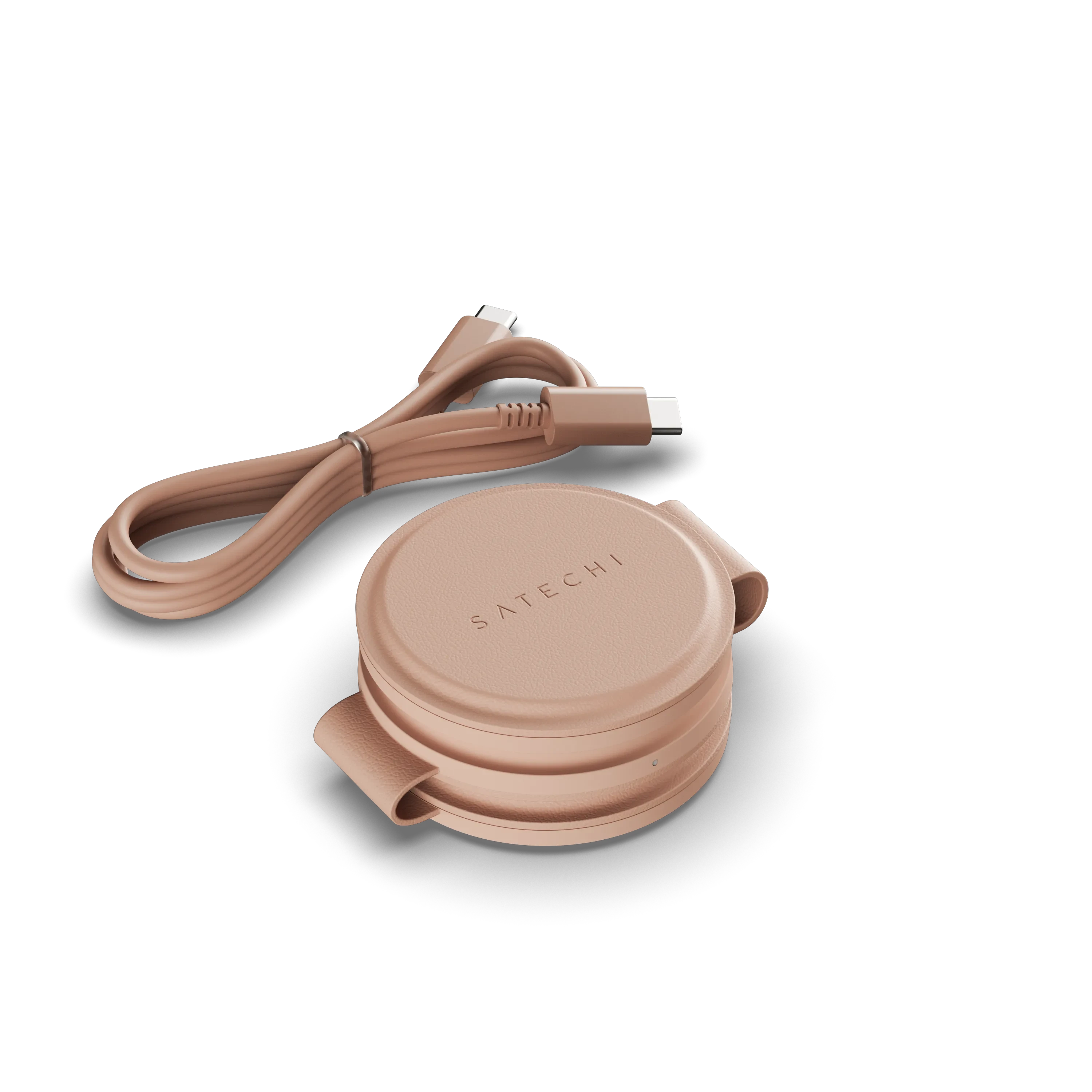 Satechi OntheGo 3-in-1 Wireless Charger - Desert Rose