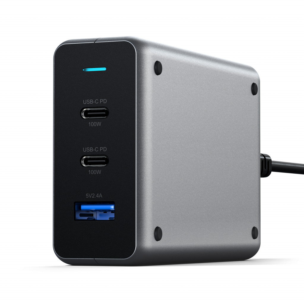Satechi USB-C PD Compact GAN Charger 100W 1xUSB-C PD,2xUSB-C PD,1xUSB-C PD,1xUSB-A,2x USB-C PD