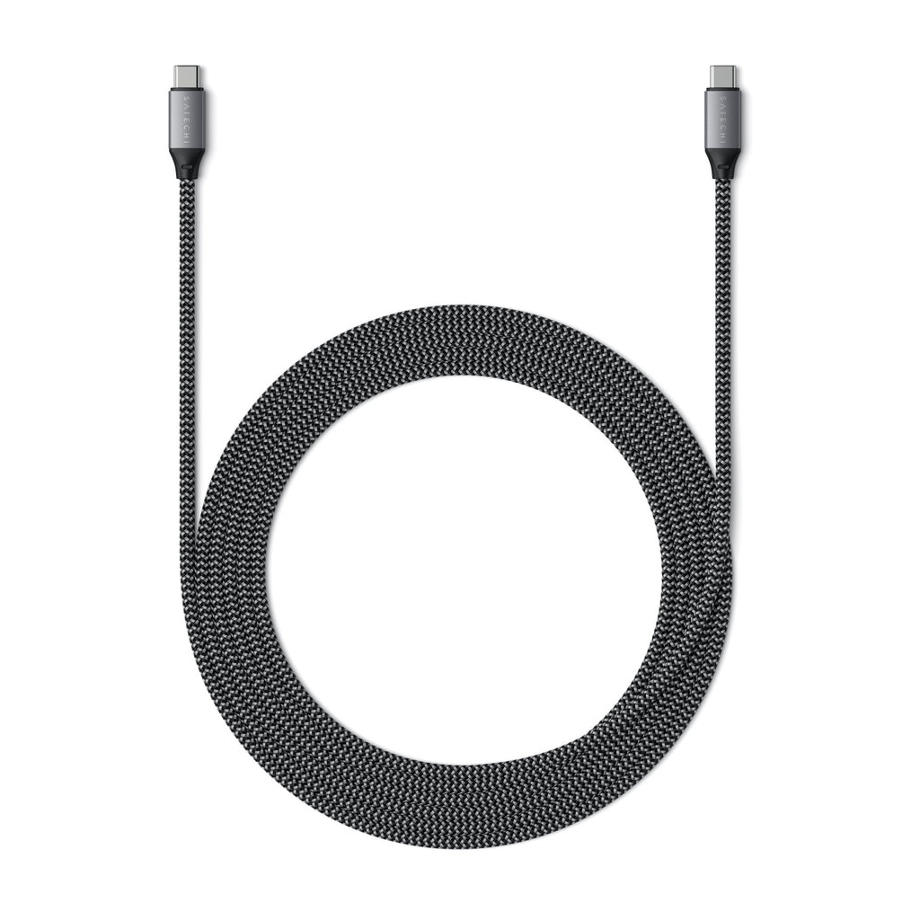 Satechi USB-C to USB-C 100W Braided Charging 2m Cable - Grey