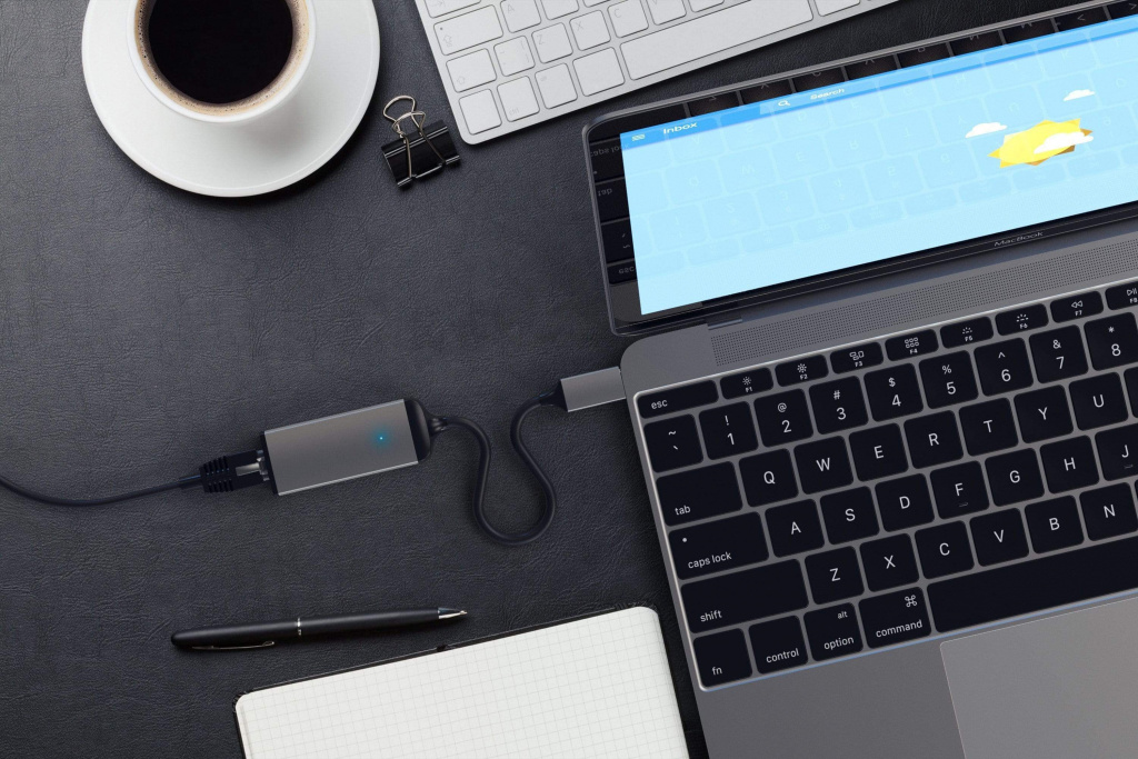 Satechi Aluminium Type-C to Ethernet Adapter - Space Grey