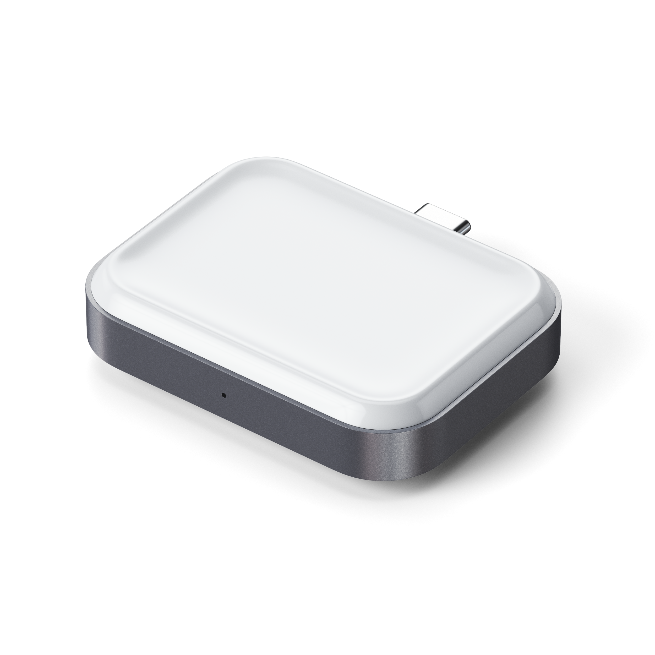 Satechi USB-C 2 in 1 Wireless charging dock for Apple watch and Airpods - Silver
