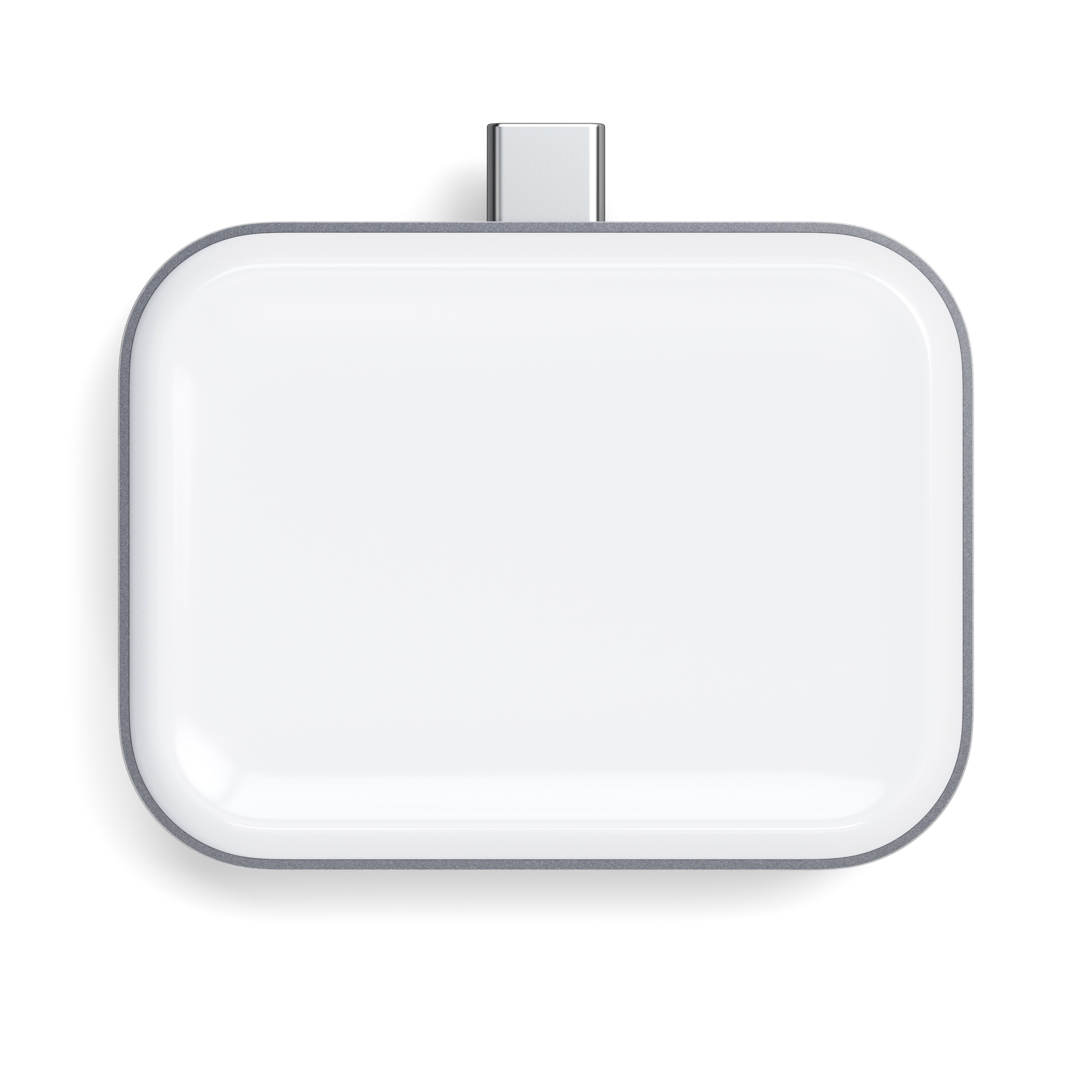 Satechi USB-C 2 in 1 Wireless charging dock for Apple watch and Airpods - Silver