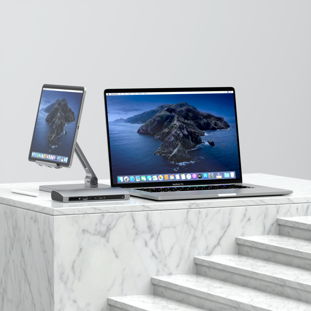 Satechi Aluminium Thunderbolt 4 Dock (1xT4 P 96W,3x T4 40Gbps 15W,Ethernet,3xUSB-A 3.2 10 Gbps,1xUSB-A 2.0 charging,SDcard,3.5mm audio) EU version - Space Grey