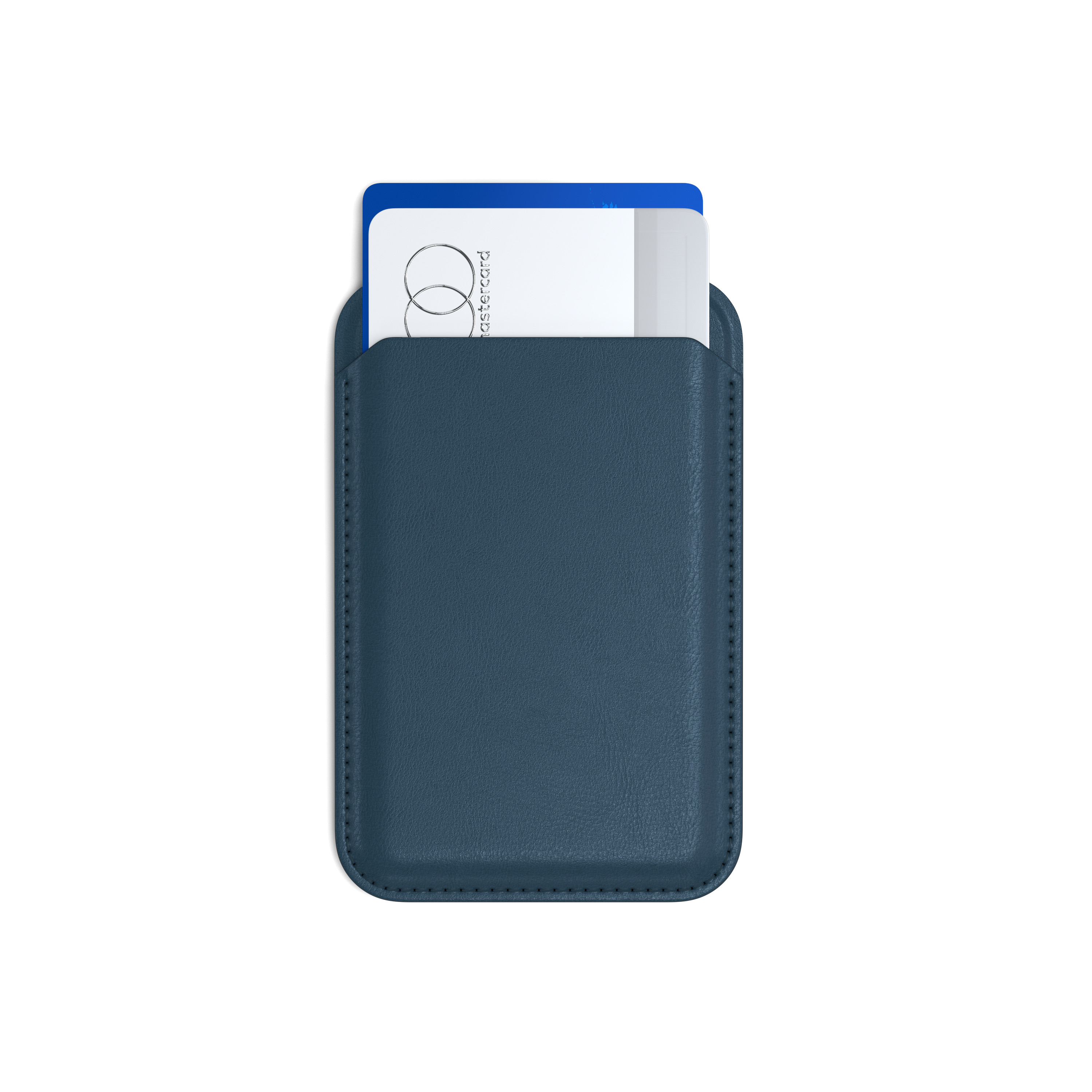 Satechi Vegan-Leather Magnetic Wallet Stand (iPhone 12/13/14/15 all models) - Dark Blue