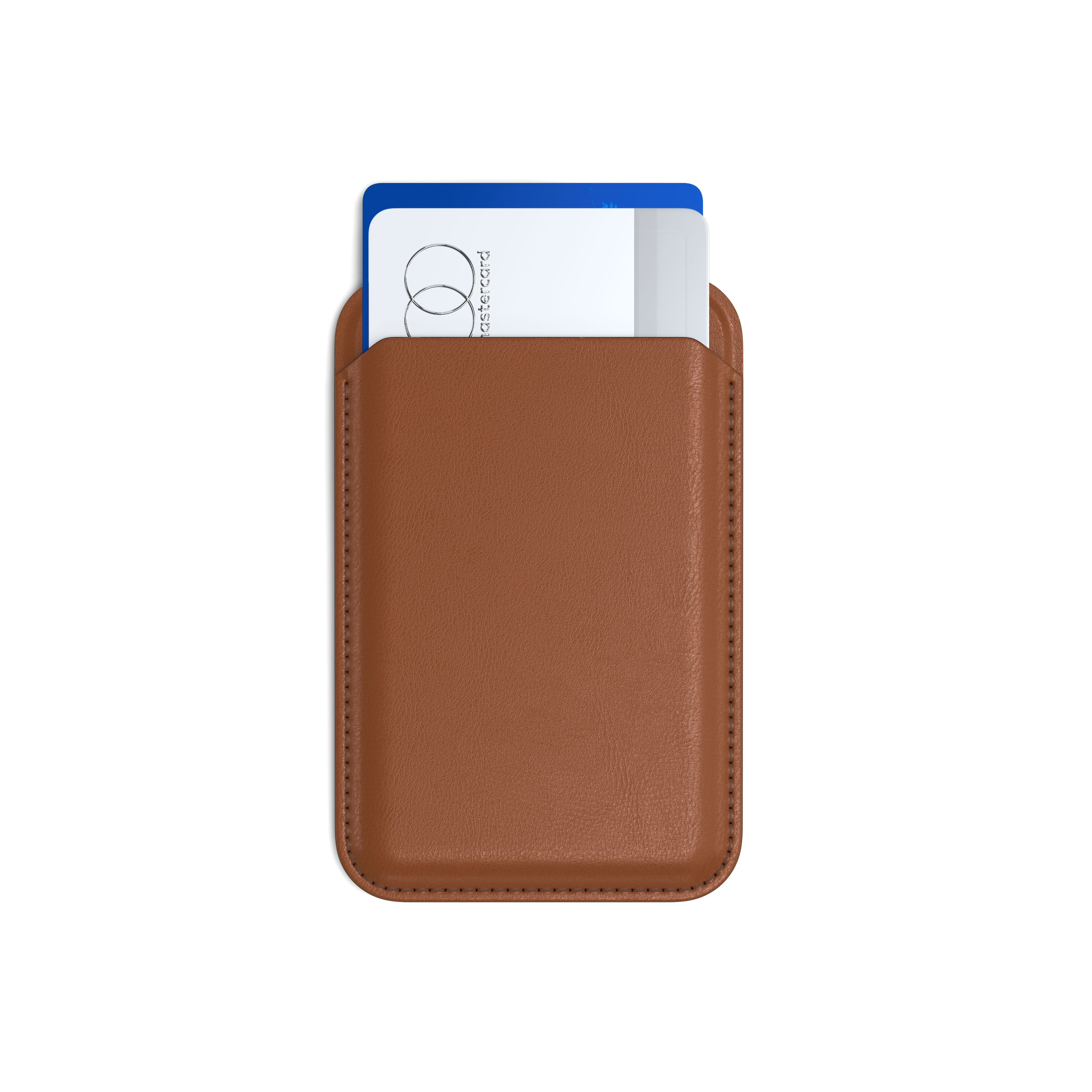 Satechi Vegan-Leather Magnetic Wallet Stand (iPhone 12/13/14/15 all models) - Brown