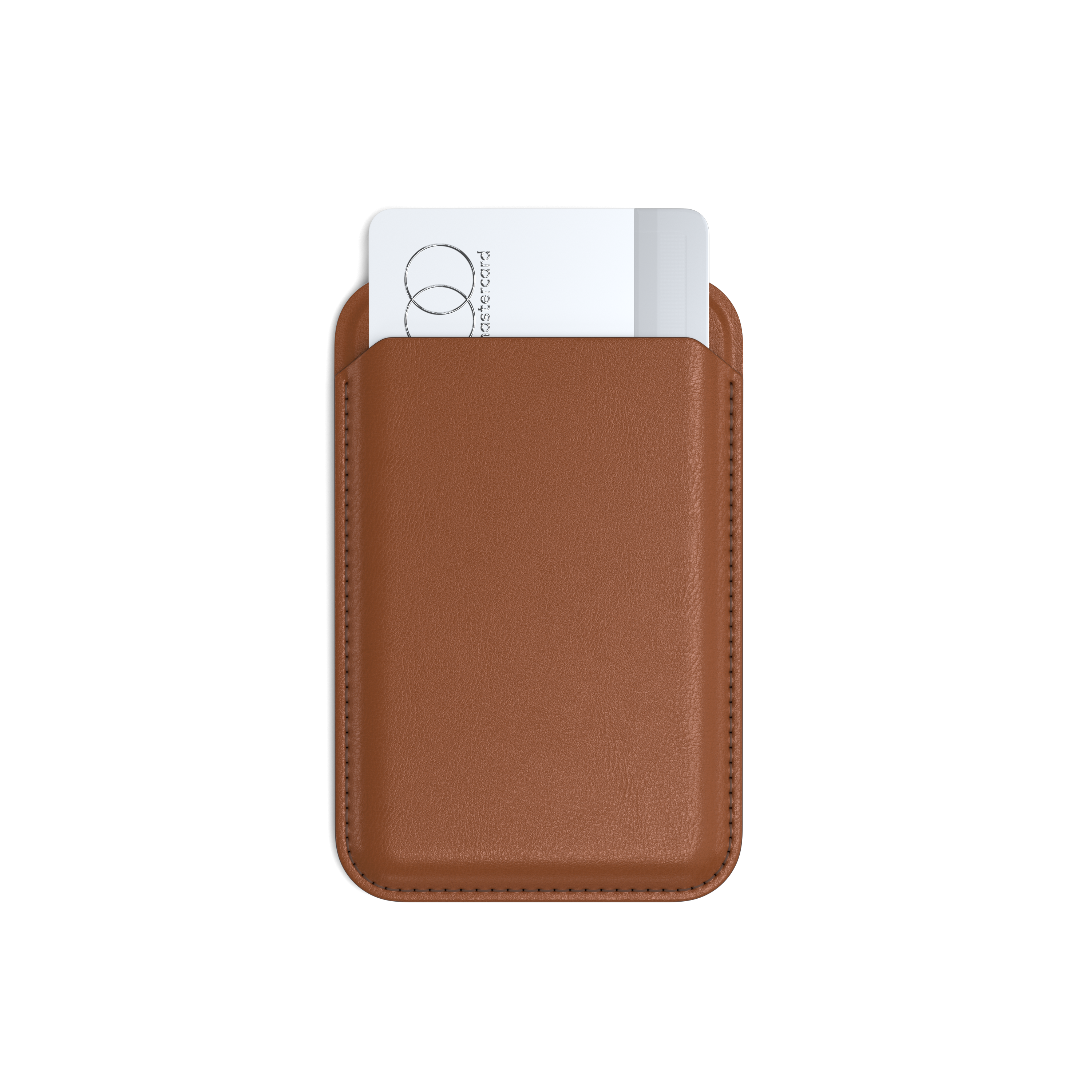 Satechi Vegan-Leather Magnetic Wallet Stand (iPhone 12/13/14/15 all models) - Brown