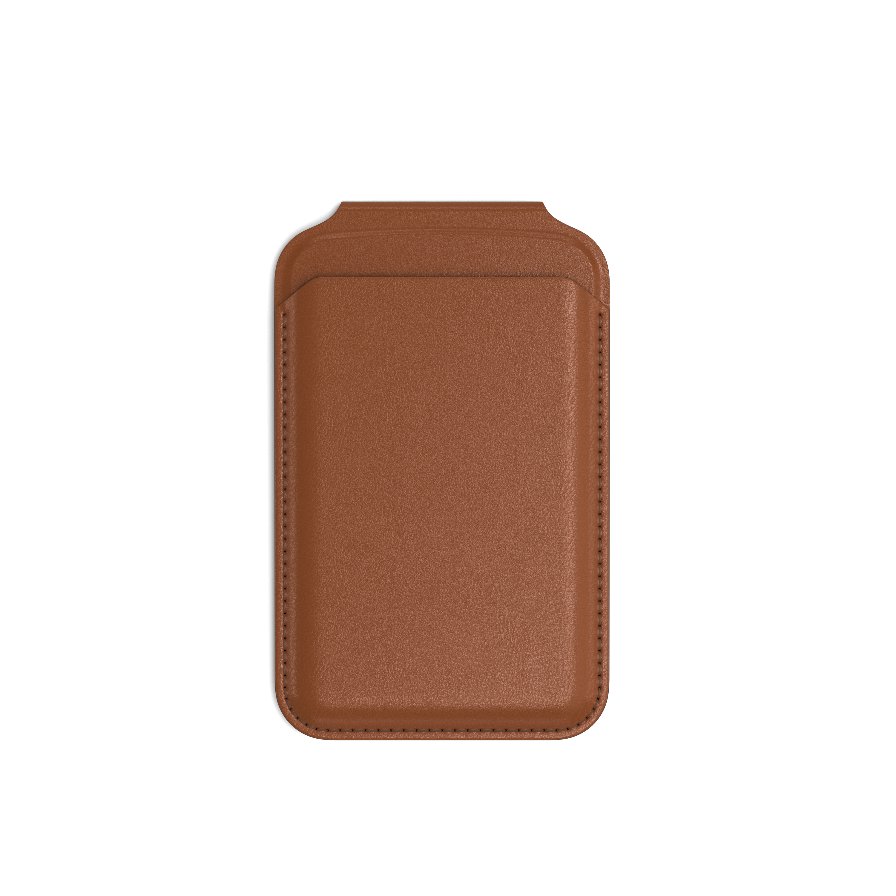 Satechi Vegan-Leather Magnetic Wallet Stand (iPhone 12/13/14/15 all models) - Brown