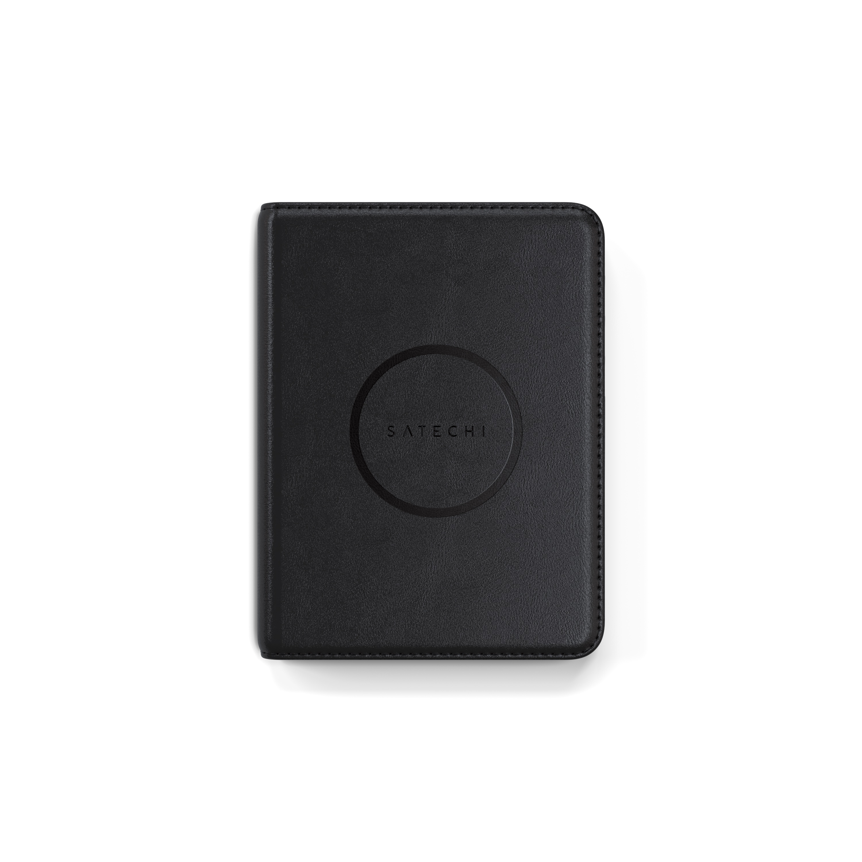 Satechi Vegan-Leather Passport Cover w Find My - Black