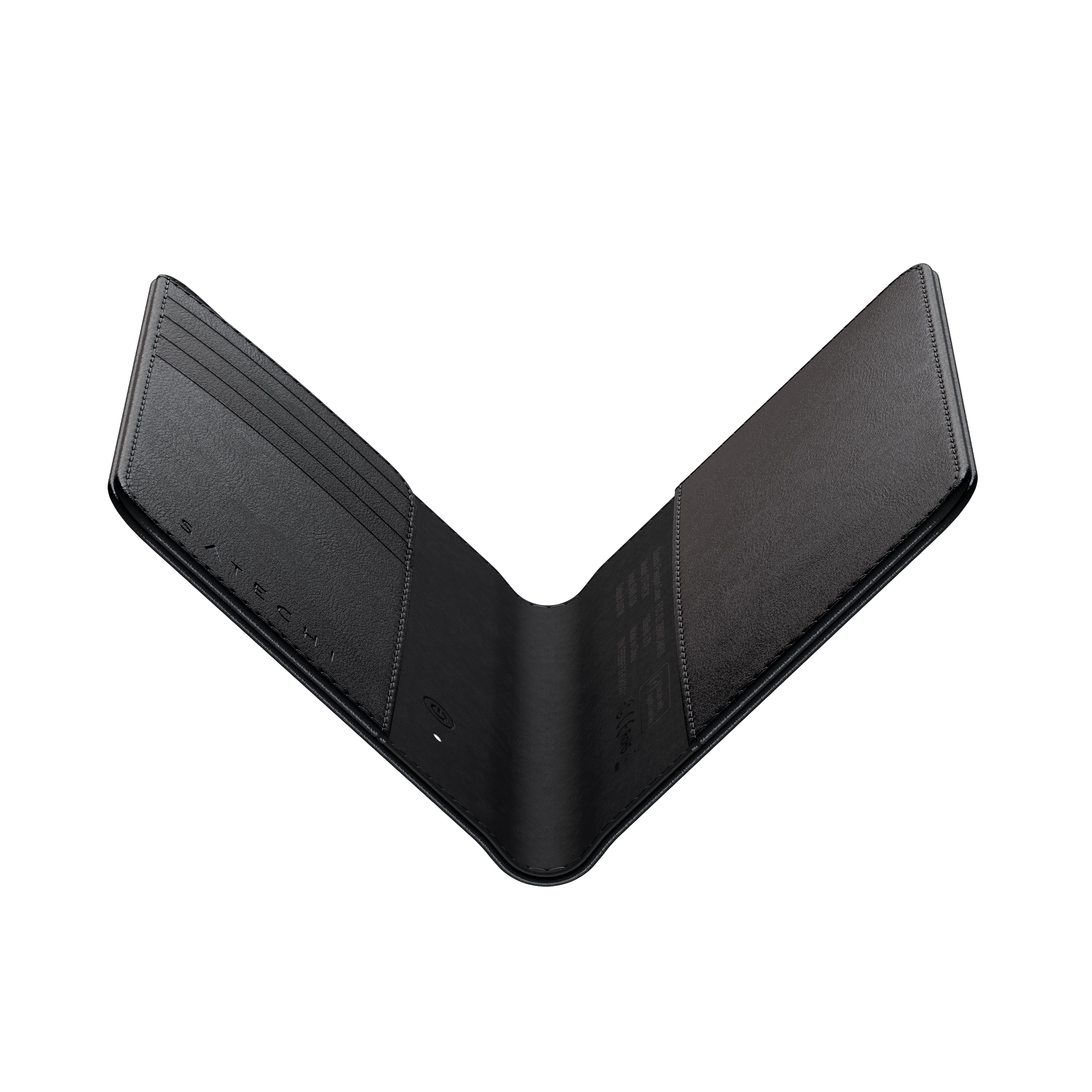 Satechi Vegan-Leather Passport Cover w Find My - Black
