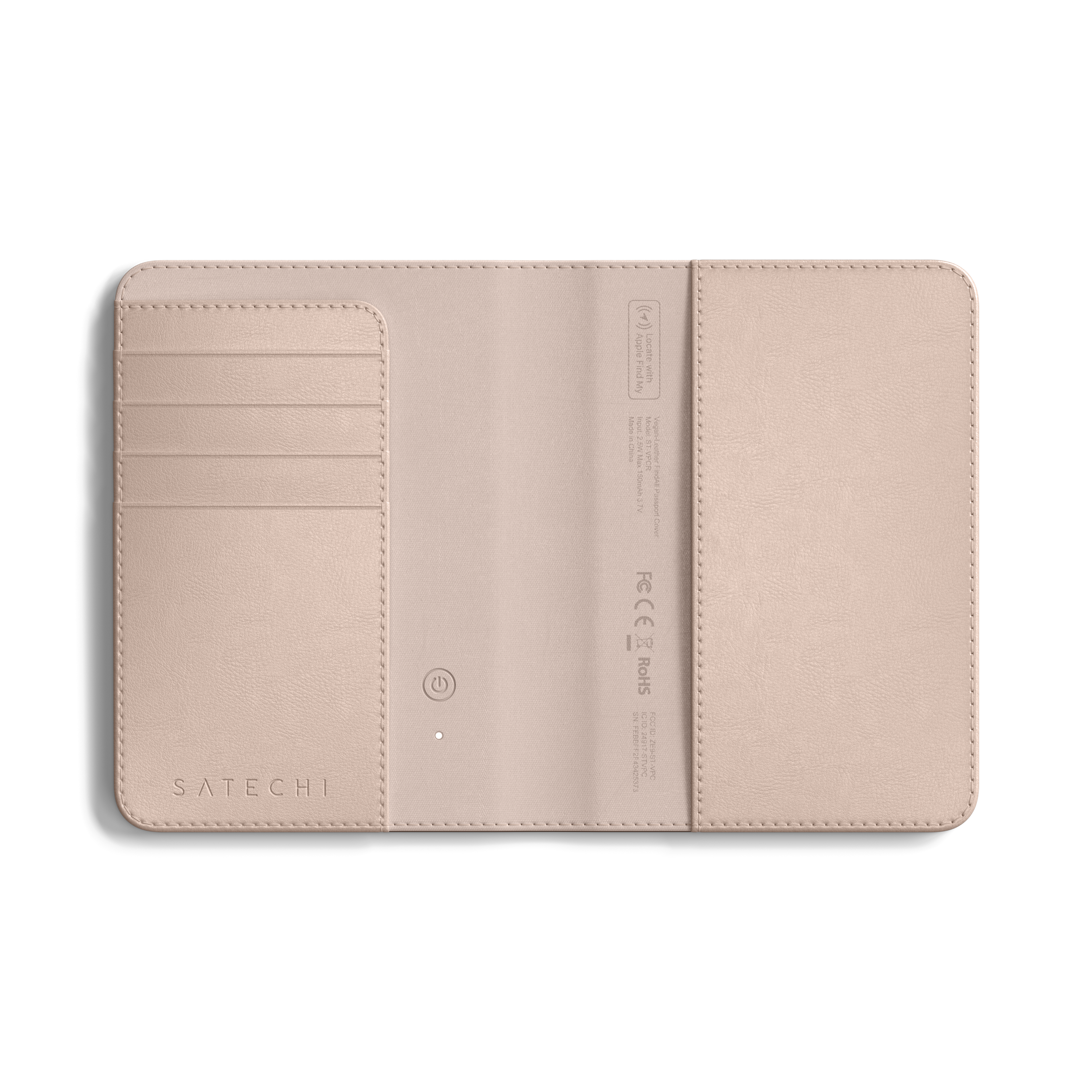 Satechi Vegan-Leather FindAll Passport Cover - Desert Rose