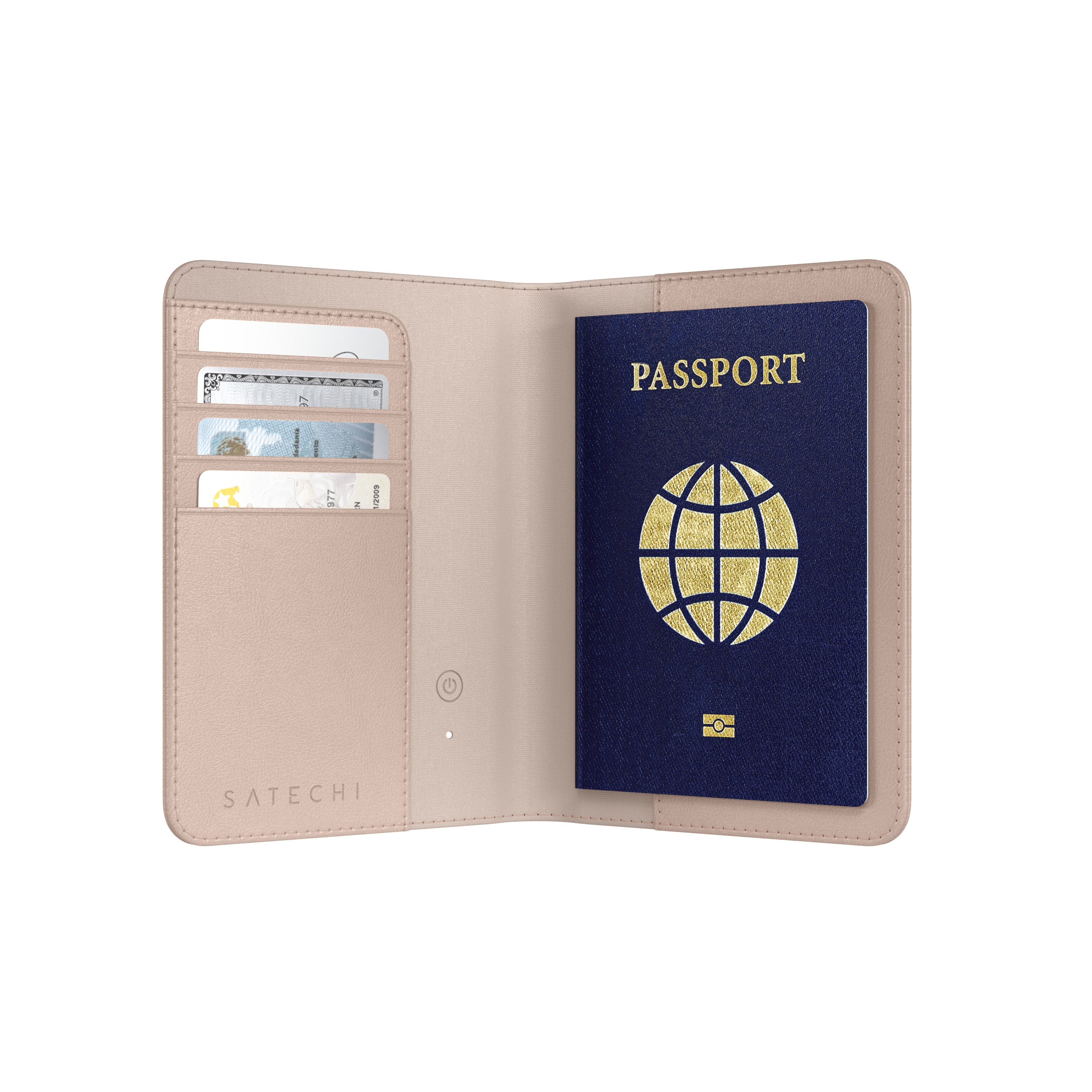 Satechi Vegan-Leather FindAll Passport Cover - Desert Rose