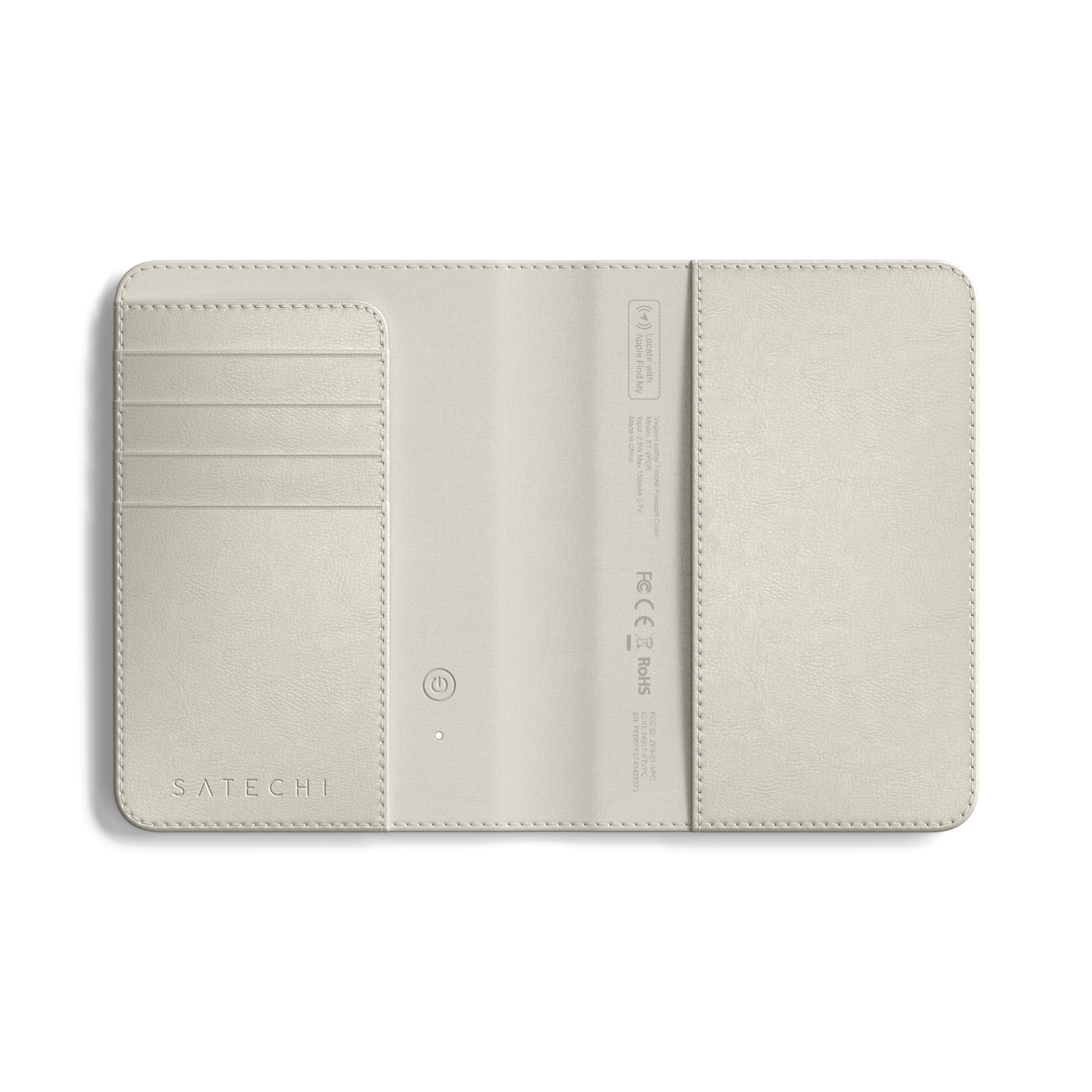 Satechi Vegan-Leather FindAll Passport Cover - Sand
