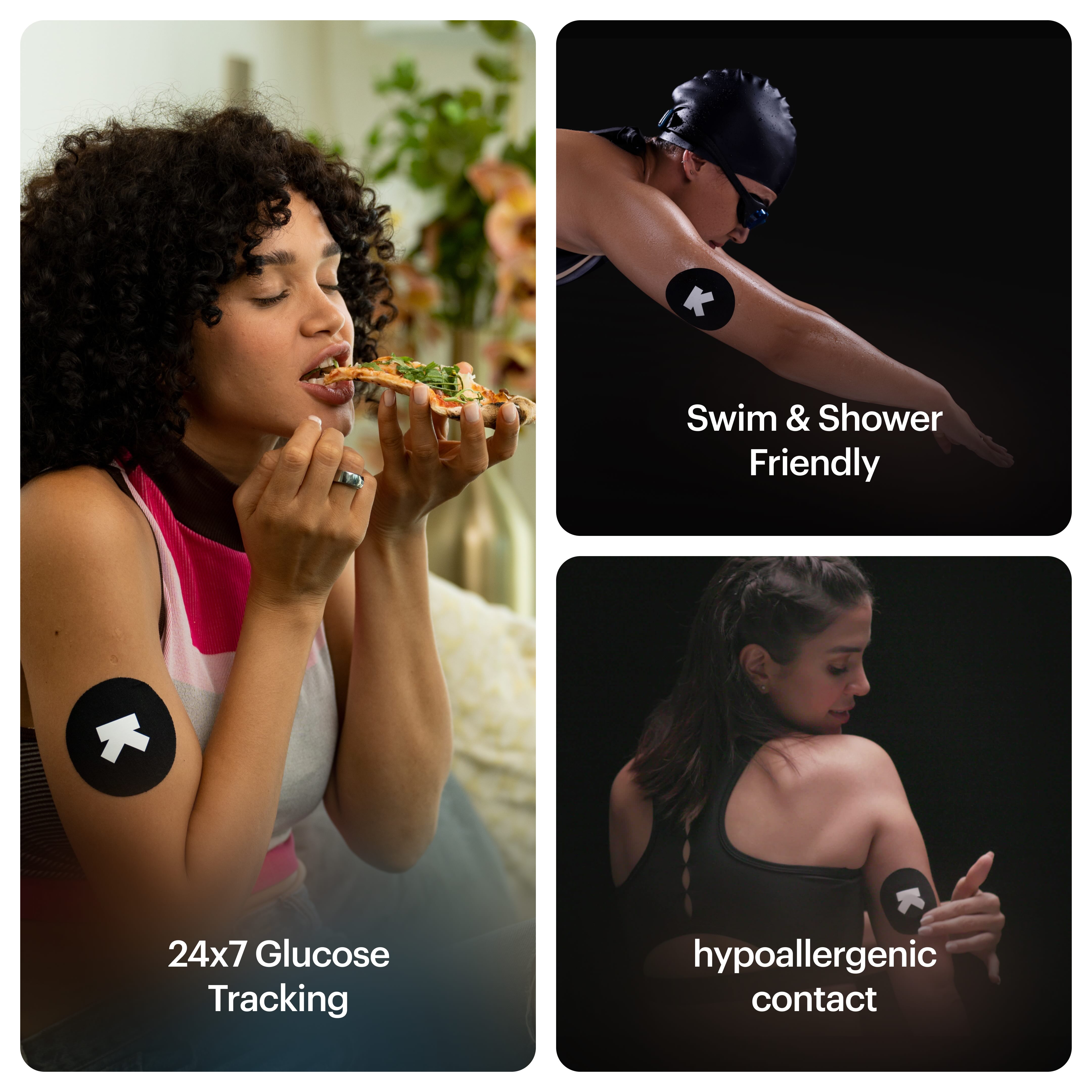 Ultrahuman M1 continuous glucose monitor / metabolic fitness tracker (NFC Required) 1 week tracking - 1S (1 Single pack)