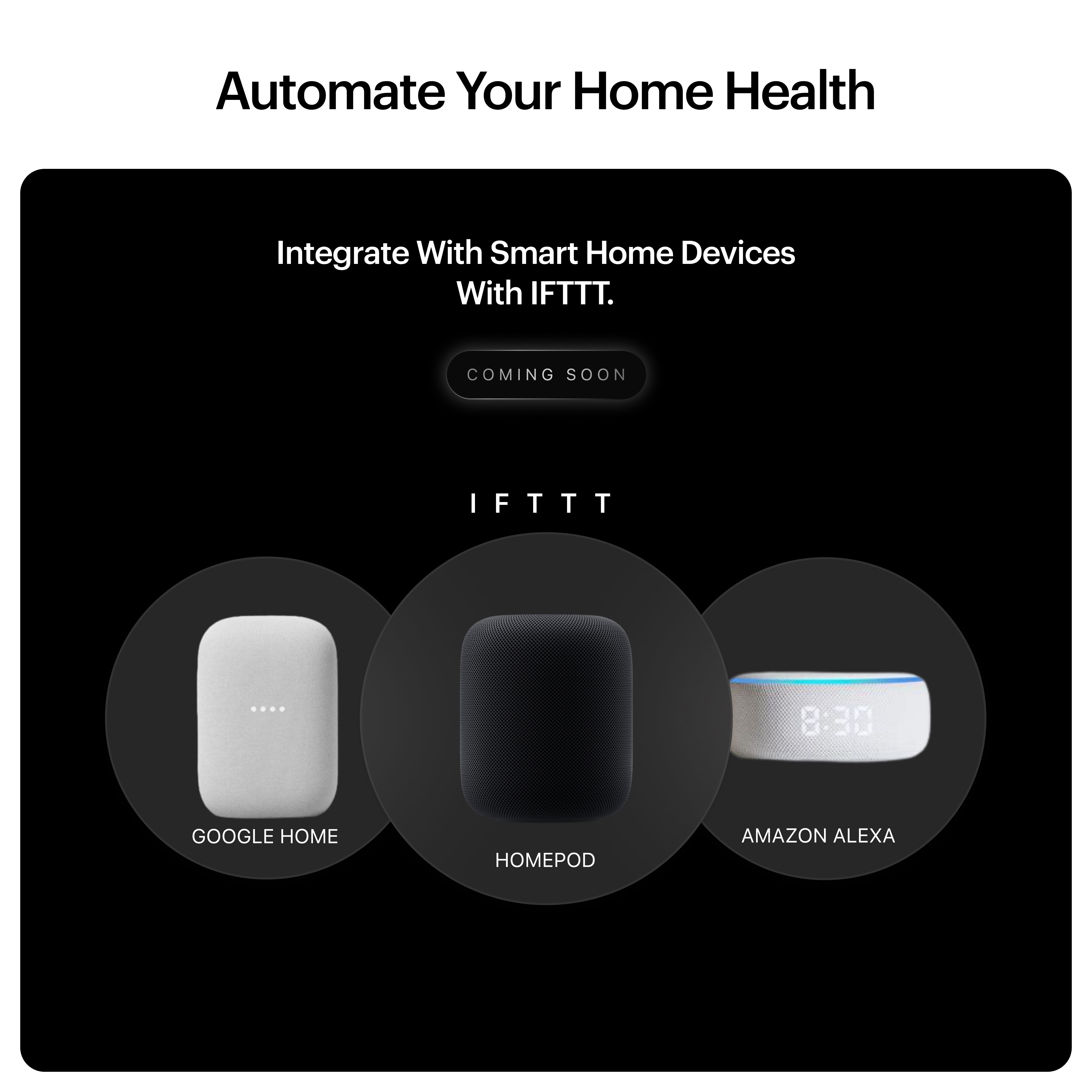 Ultrahuman Home - Air quality sensing - Noise detection - Natural & blue light exposure - Temperature tracking - Humidity monitoring