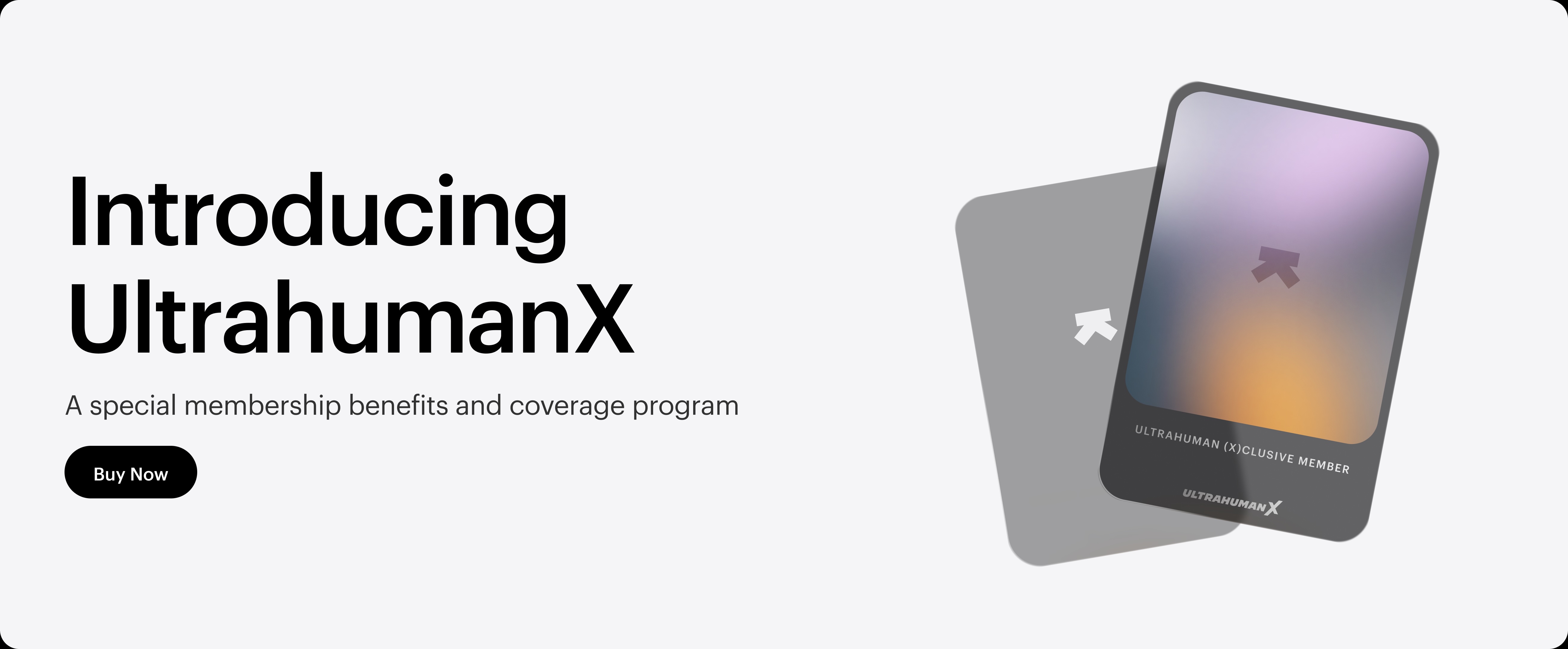 Ultrahuman 2 years warranty card (UltrahumanX Membership)