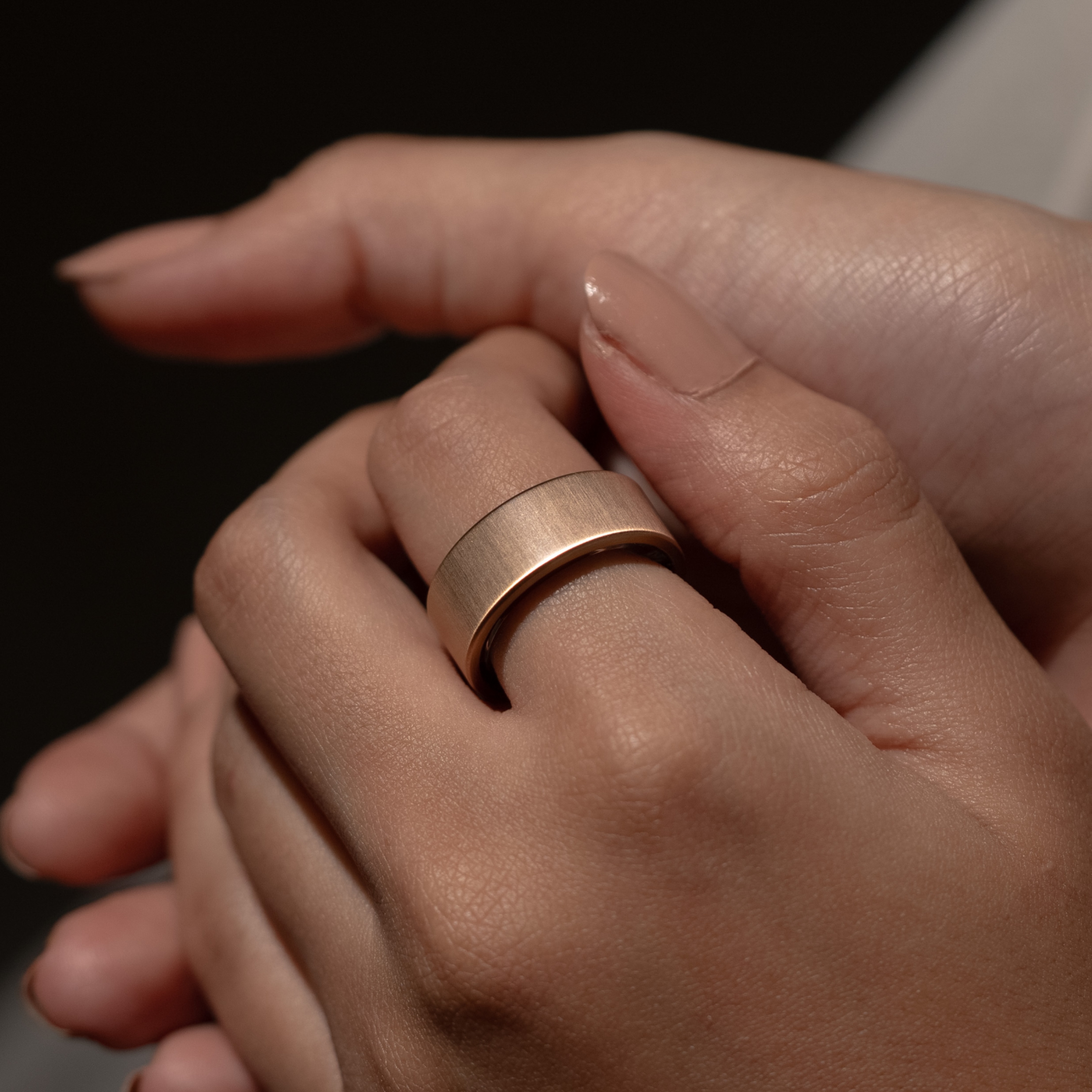 Ultrahuman Ring Air - Smart Ring, Charger, USB Cable / Size-08- Brushed_Rose_Gold