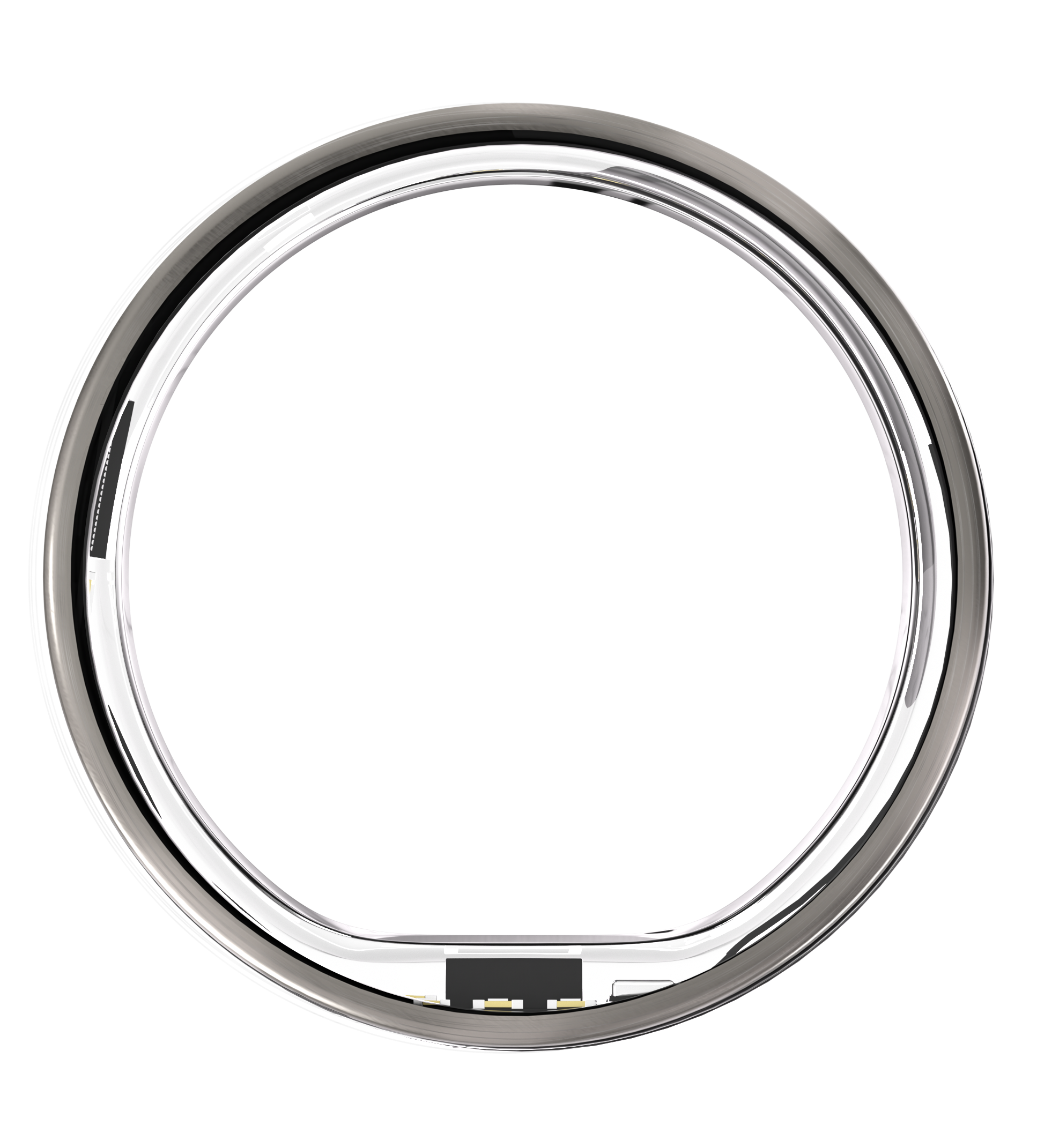 Ultrahuman Ring Air - Smart Ring, Charger, USB Cable / Size-12- Raw_Titanium