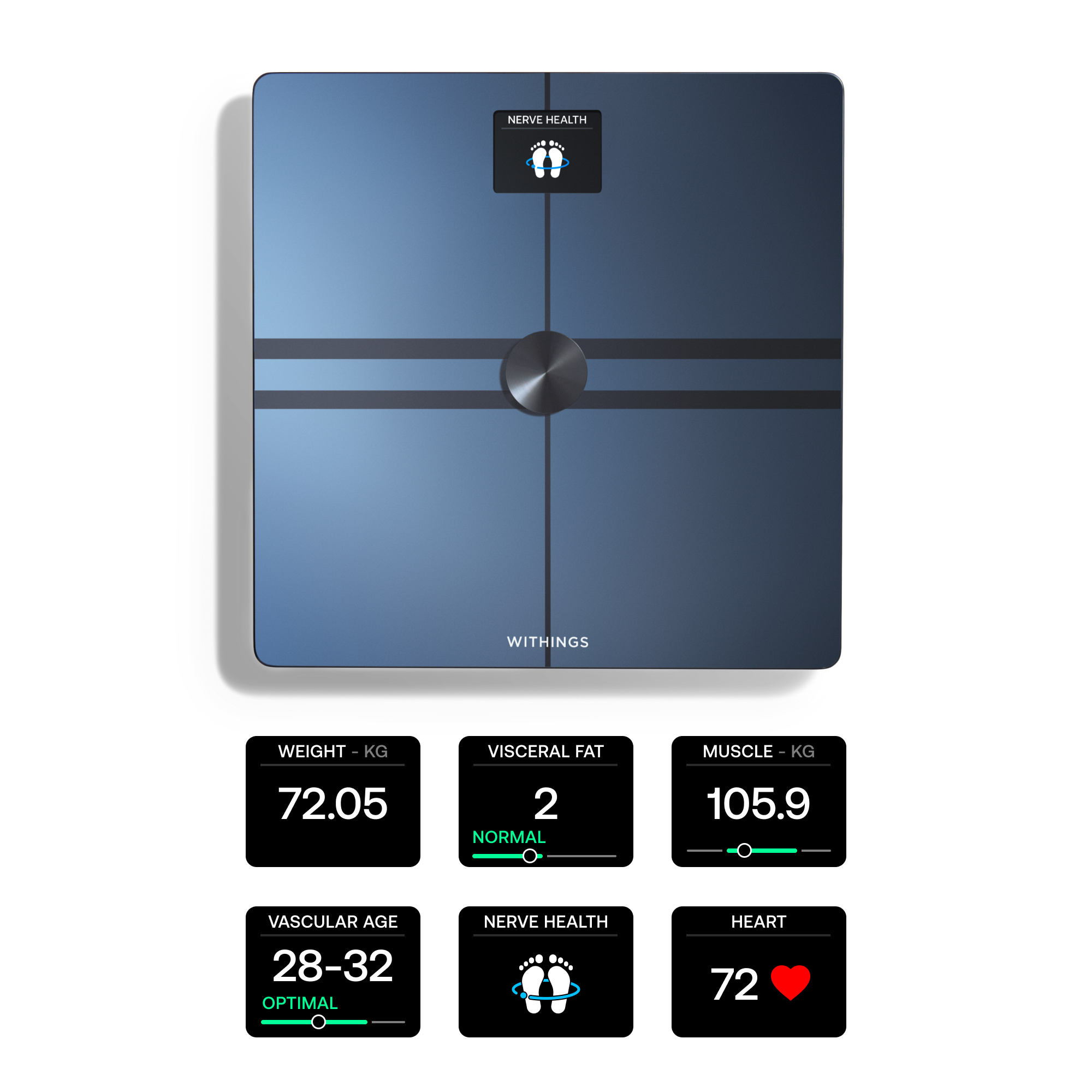 Withings Body Comp Complete Body Analysis Wi-Fi Scale - Black
