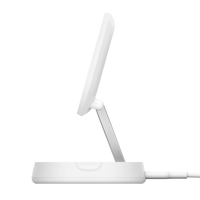 Belkin BOOSTCHARGE PRO Convertible Qi2 15w Magnetic Charging Stand, w/PSU - White