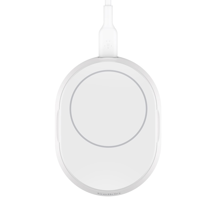 Belkin BOOSTCHARGE PRO Convertible Qi2 15w Magnetic Charging Stand, w/PSU - White