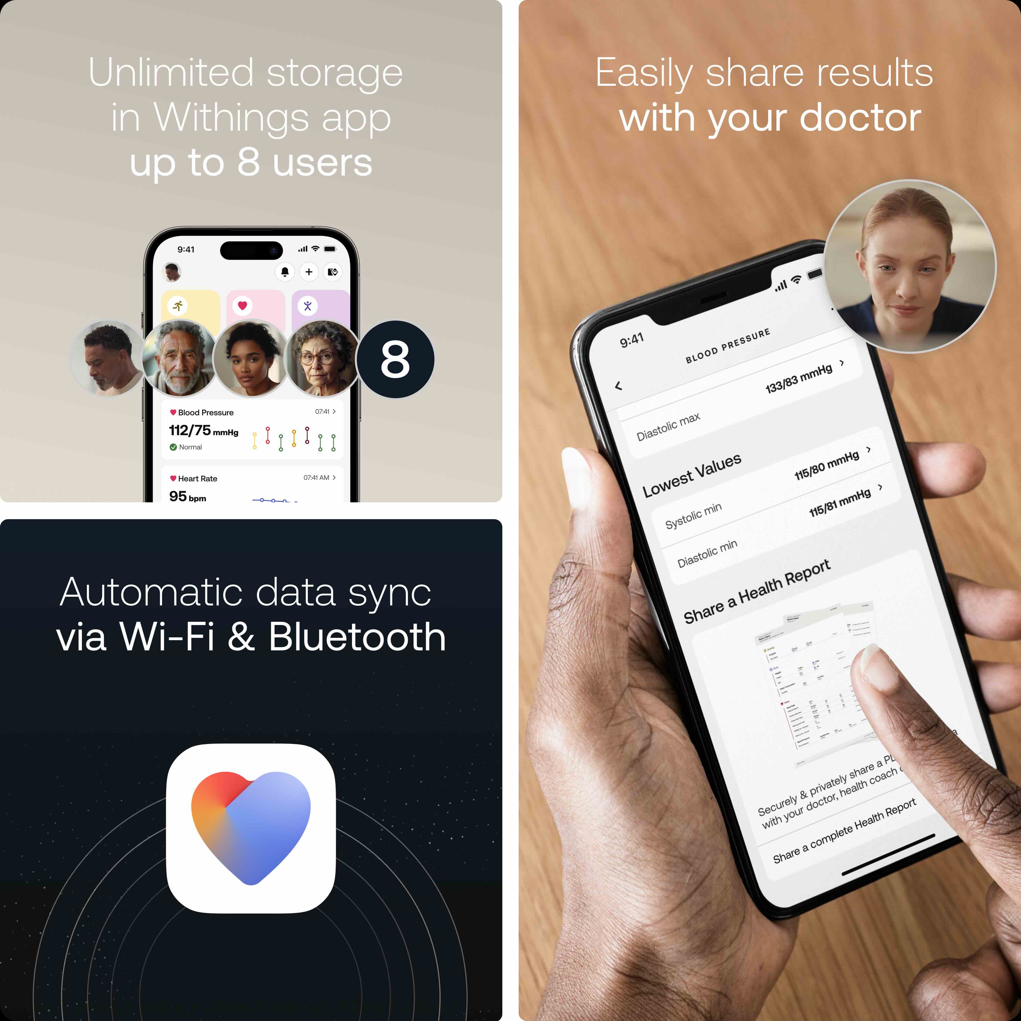 Withings Smart Blood Pressure Monitor BPM Vision
